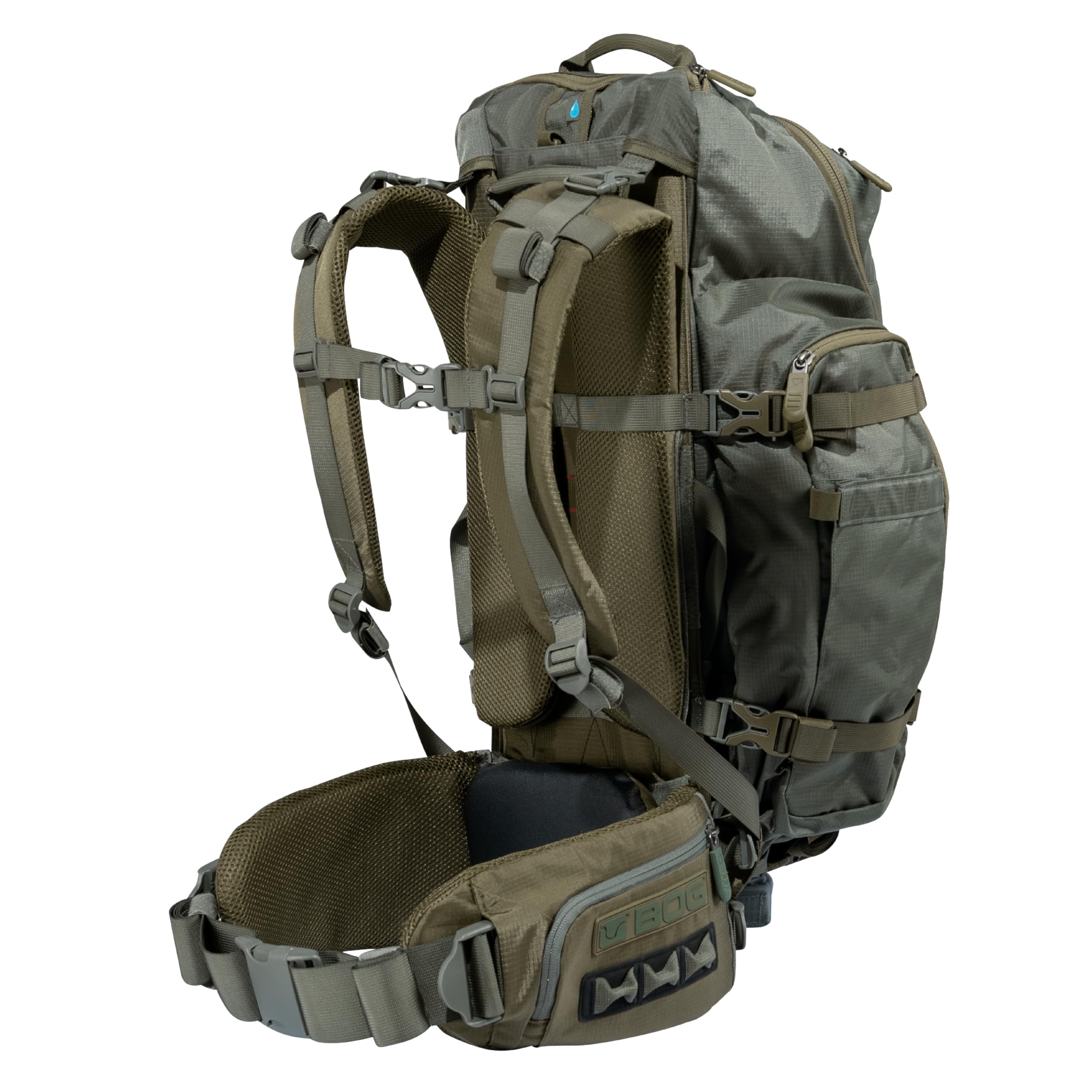 Helix 3500 BOG Hunting Backpack with 3500 Cubic in Capacity, 2.75 lb Lightweight Design, and YKK Zippers for Hunting, Outdoors