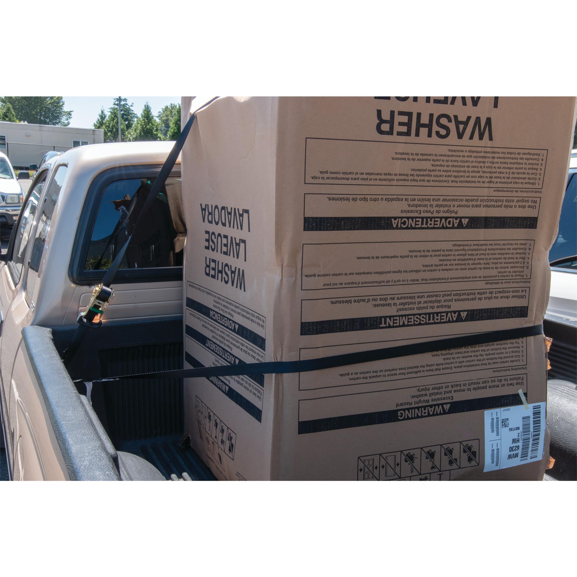 W1872 Performance Tool 4Pk 1-Inch X 14' Tie Down Straps SecureX - Heavy-Duty Ratchet Straps with S-Hooks for Cargo Control and Transportation Needs