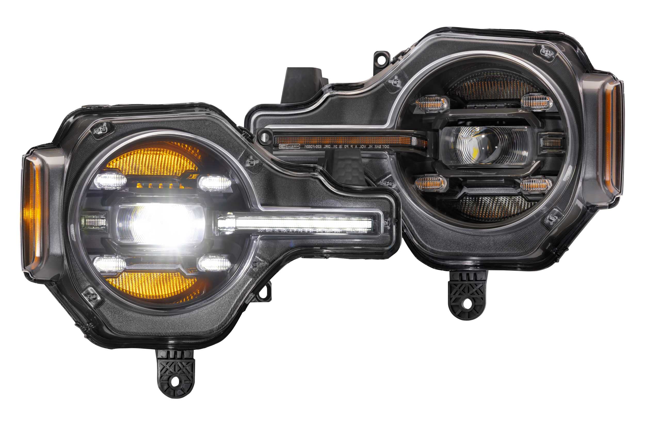 Morimoto XB LED Headlights Plug and Play Fits Ford Bronco 2021+ Headlight Assemblies, White DRL (LF497)