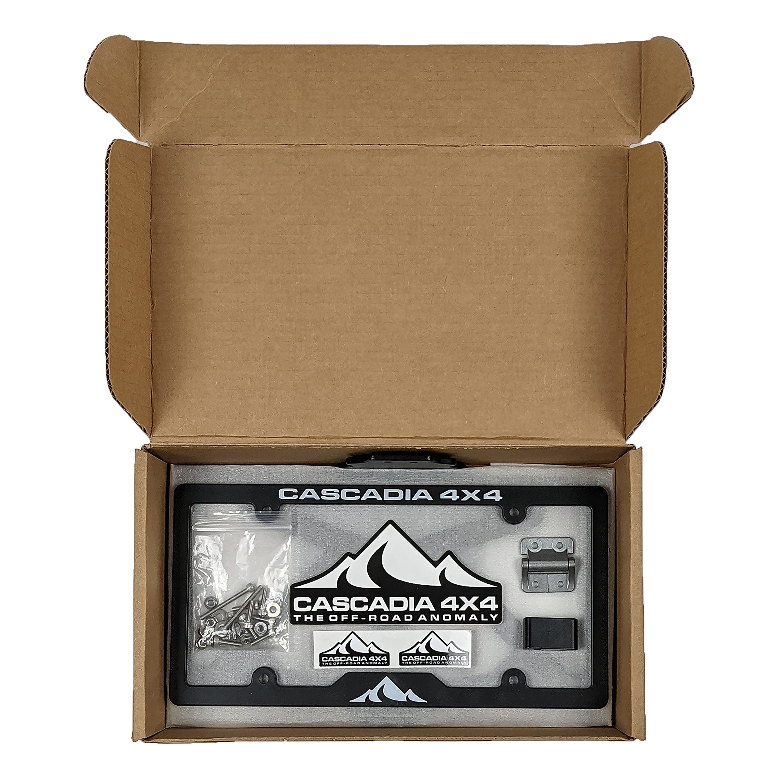 Winch License Plate Mounting System Cascadia 4x4 Flipster V3 | Hawse, Roller, Recessed Fairlead