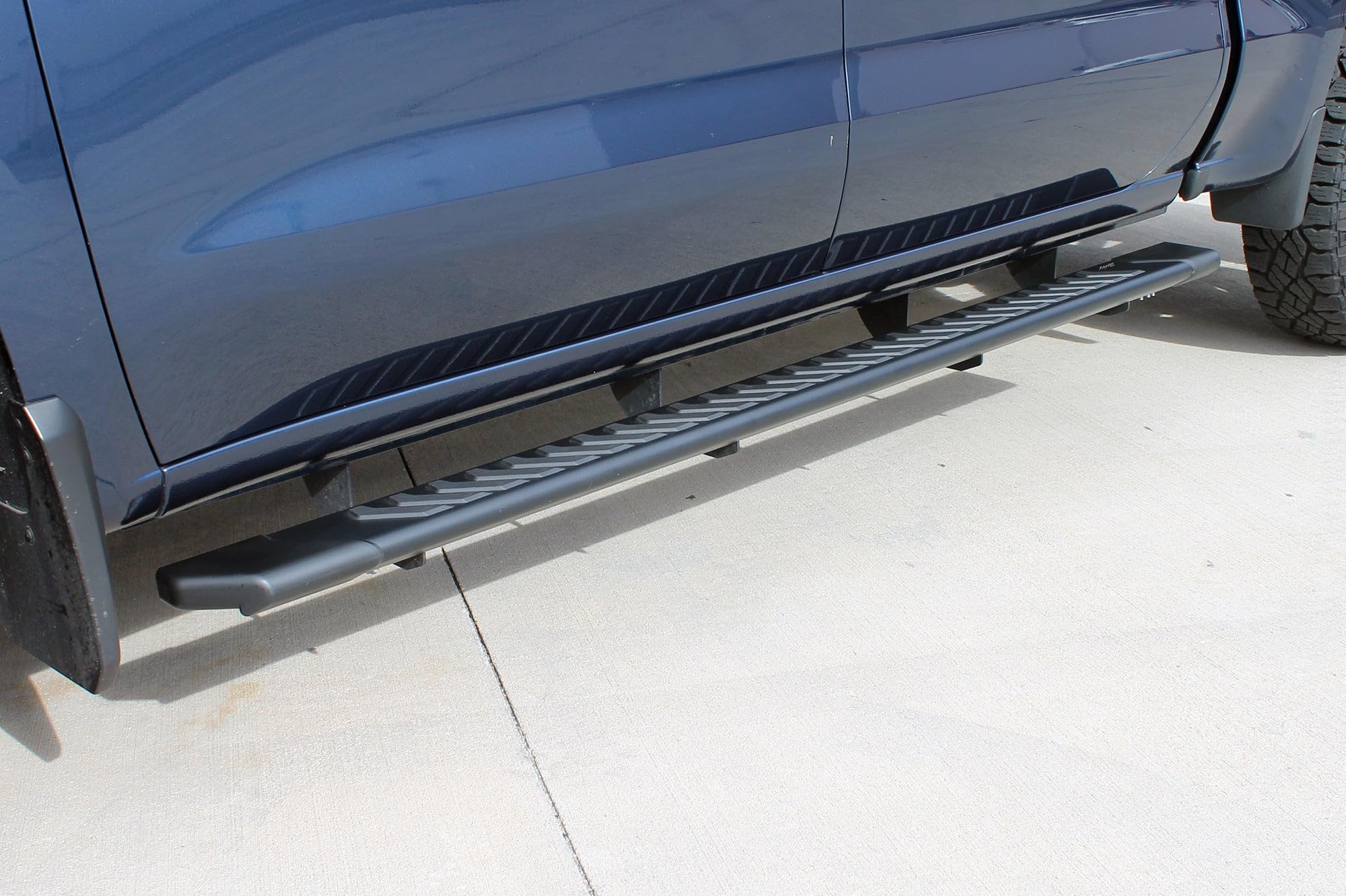 Raptor Series Running Boards 5in OEM Style Full Tread Black Aluminum Steps Compatible with Crew Cab 2019-2026 Silverado Sierra 1500 and 2020-2026 2500/3500 HD