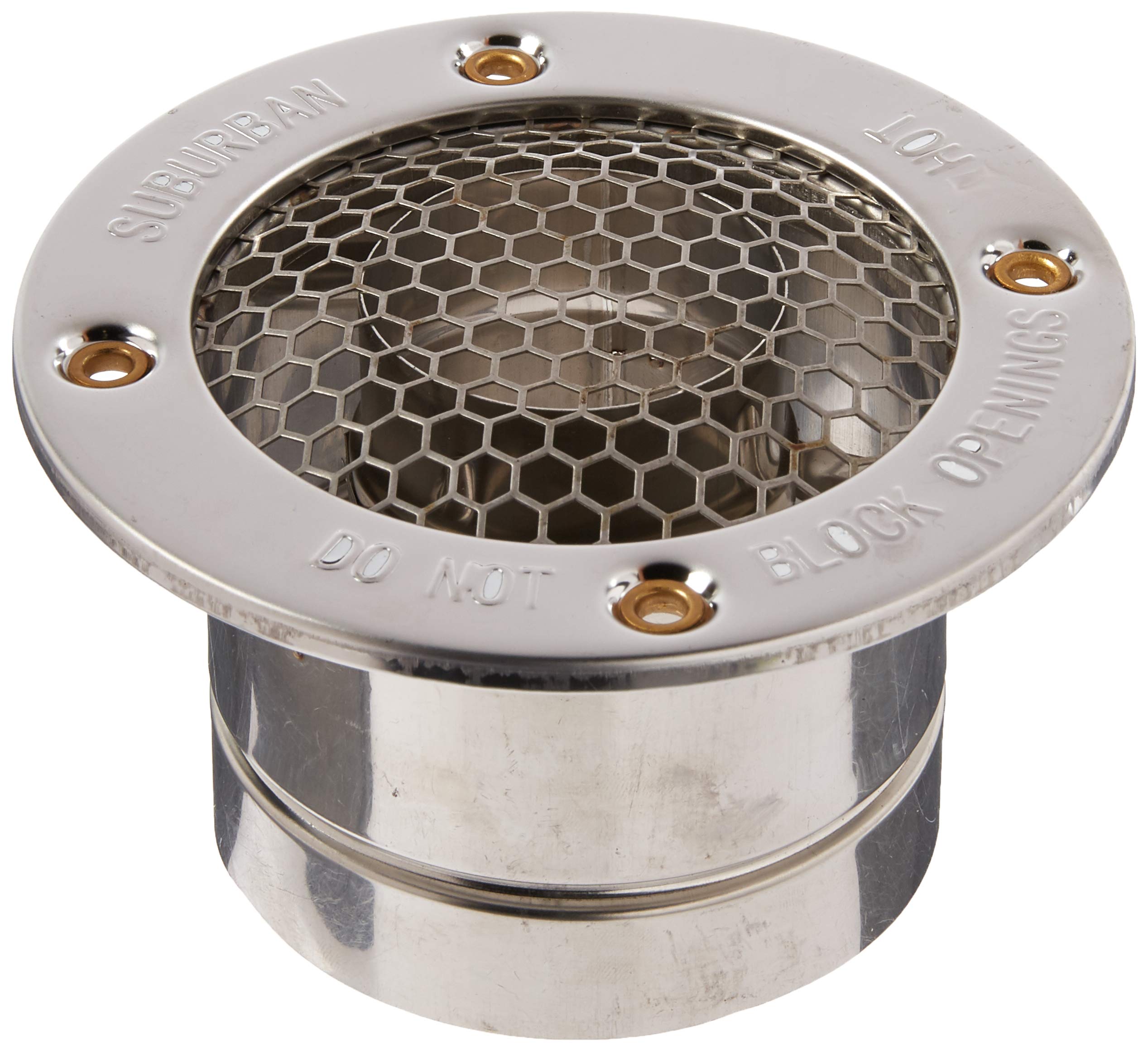 Nautilus Chevrolet 261617 Water Heater Vent Cap - 2" for 1" to 2" Wall Thickness, Silver