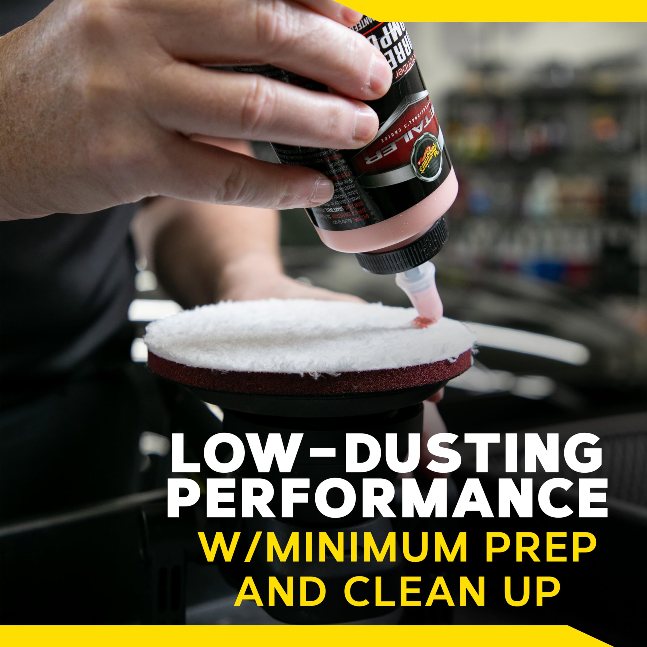 Meguiar's 5’’ DA Microfiber Cutting Disc, Microfiber Pads Compatible with a DA Polisher for Car Detailing, That Removes Moderate Scratches, Swirls, and Paint Defects, 2 Pack