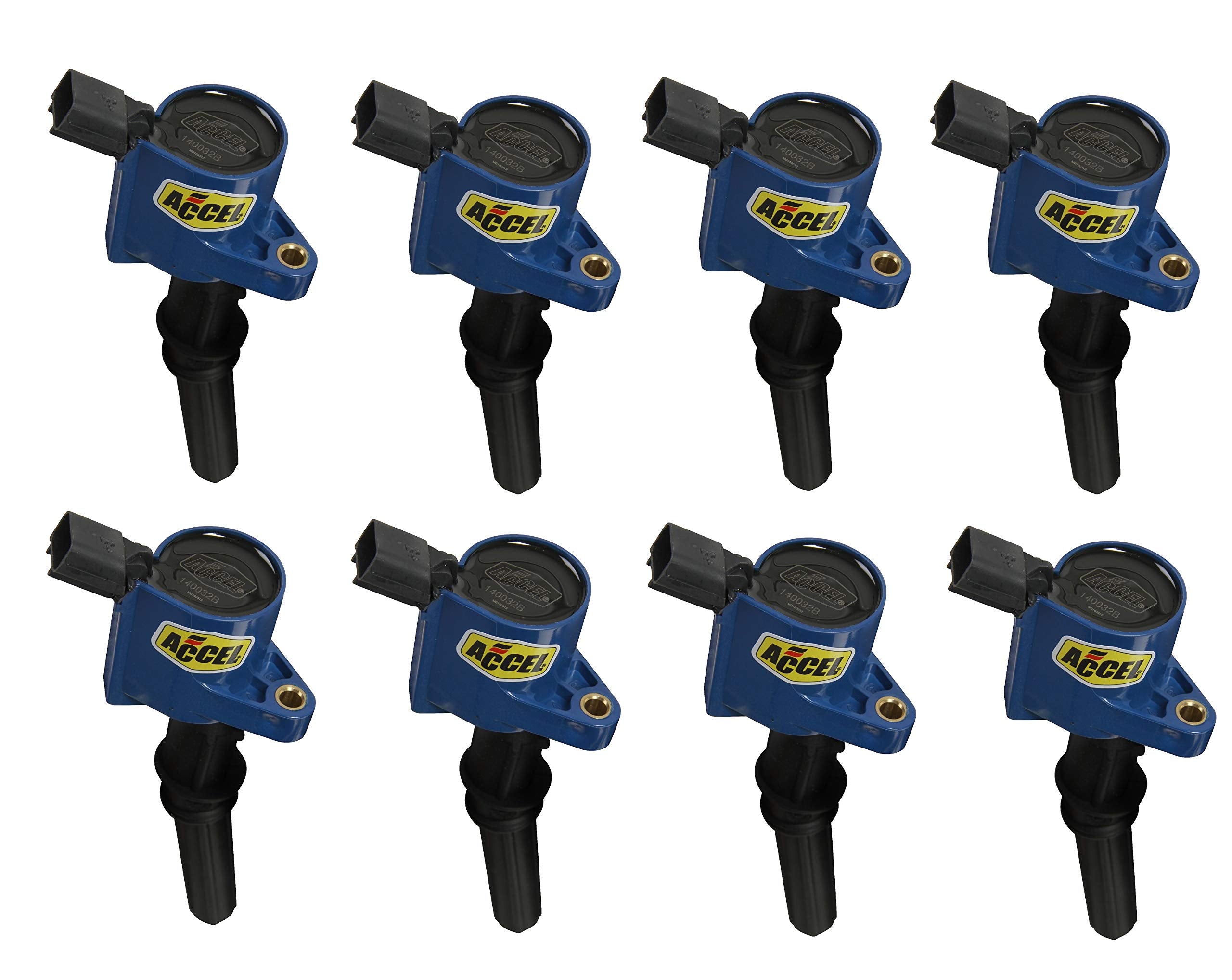 SuperCoil ACCEL 140032B-8 Ignition Coil - -Blue - 8-Pack