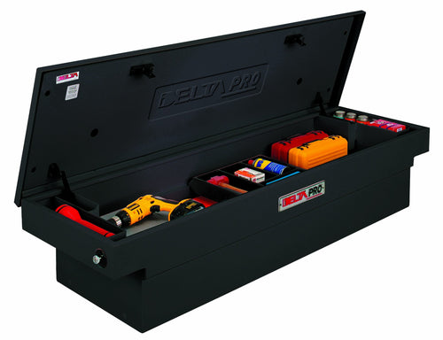 Compact Steel Delta Pro PSC1458002 Black Single Lid Crossover Truck Box