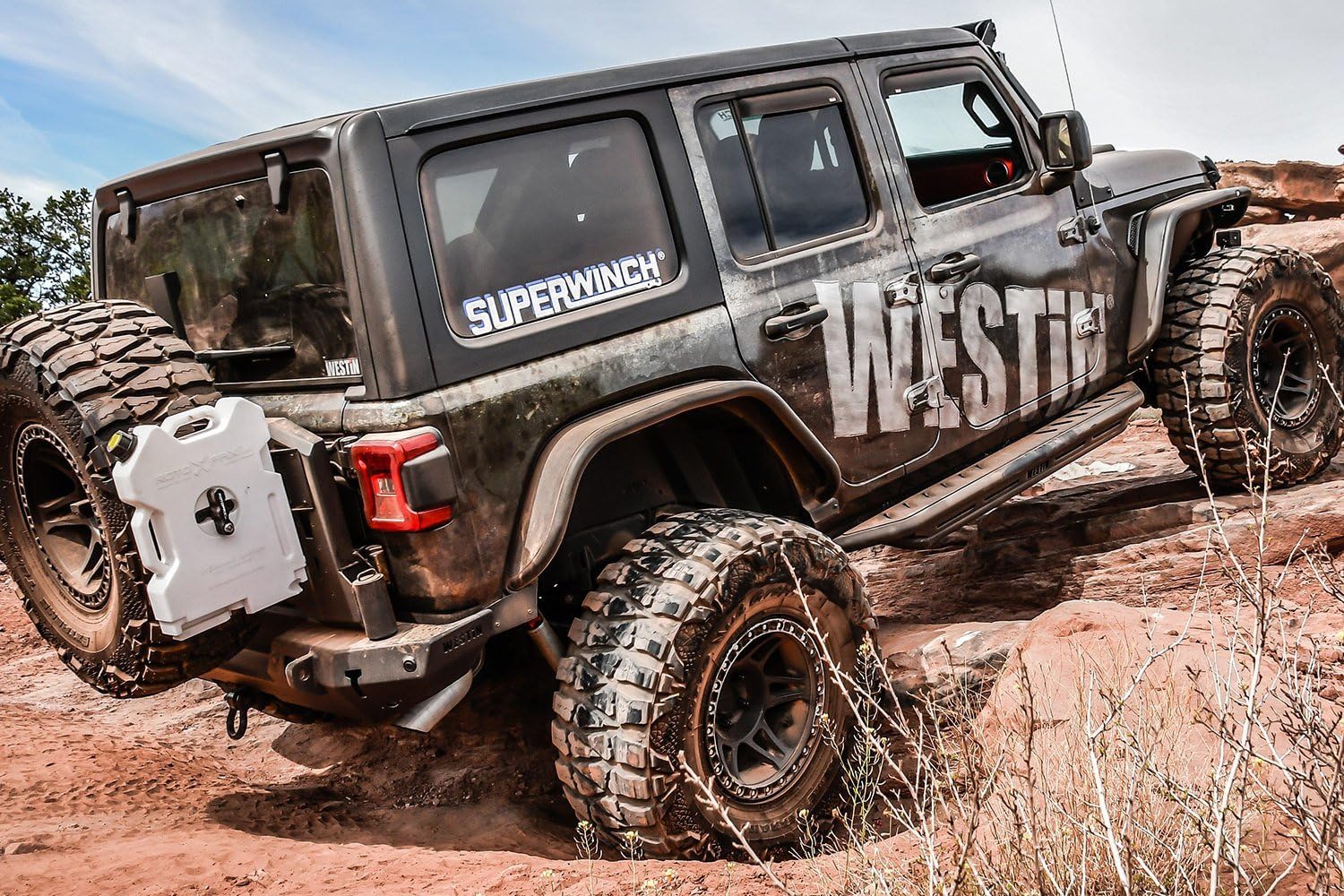 Rear Bumper Westin Automotive 59-82055A Fits Jeep Wrangler