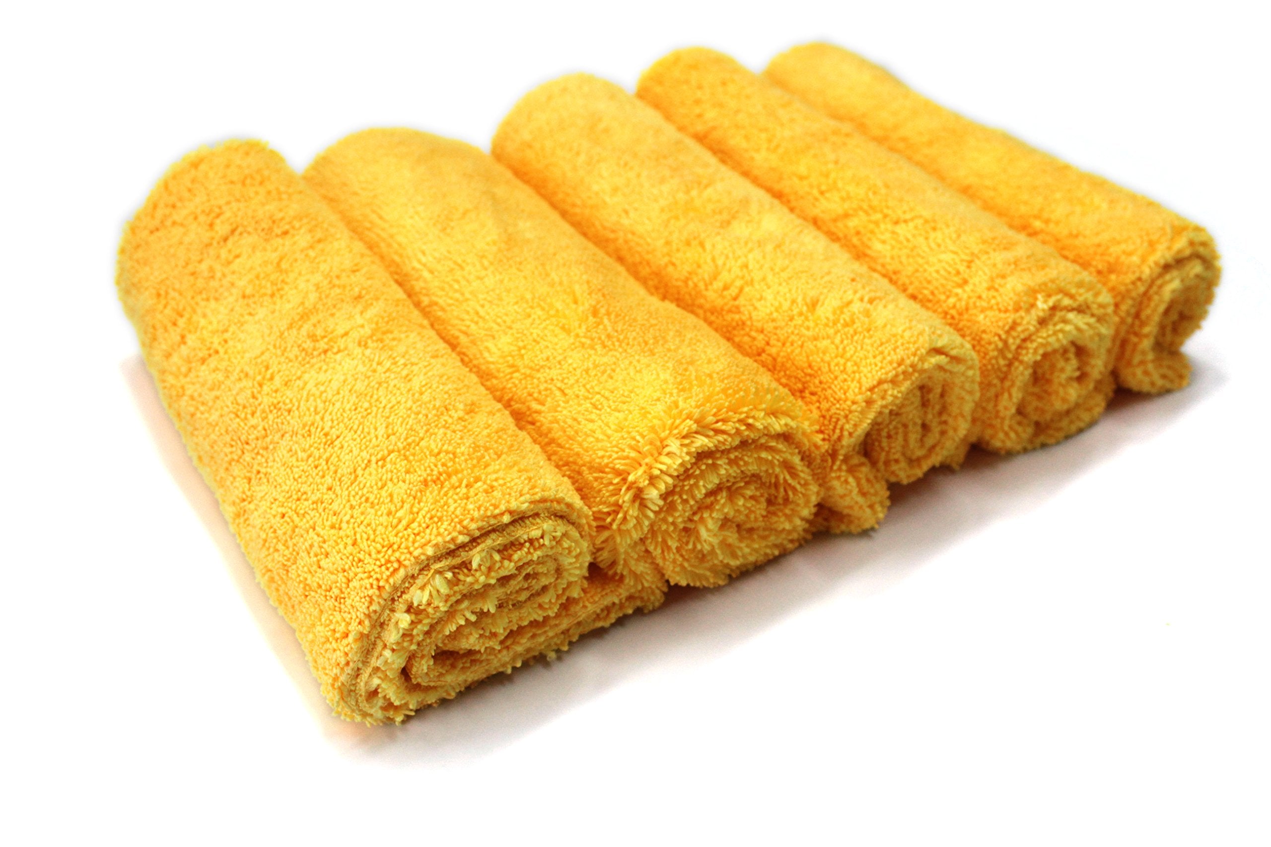16" x 24" Maxshine Universal 5-Piece Professional Edgeless Microfiber Towel Set – 380GSM Extra Absorbent & Ultra Plush – Premium Towels for Car Wash, Home Cleaning & Pet Drying