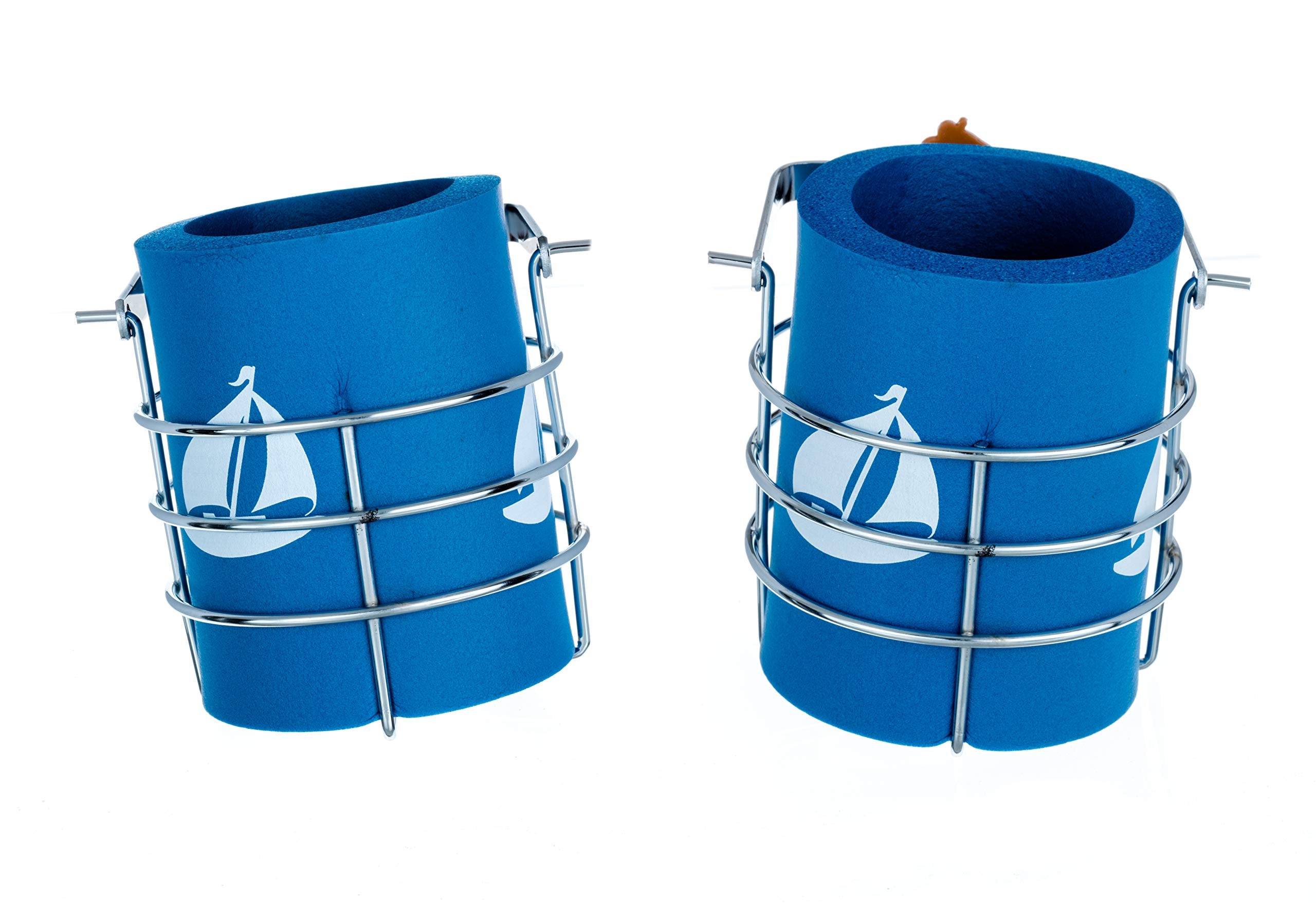 Chrome-Plated Steel attwood 11672-4 Gimbaled Mounted Mug Beverage Holder with Insulation