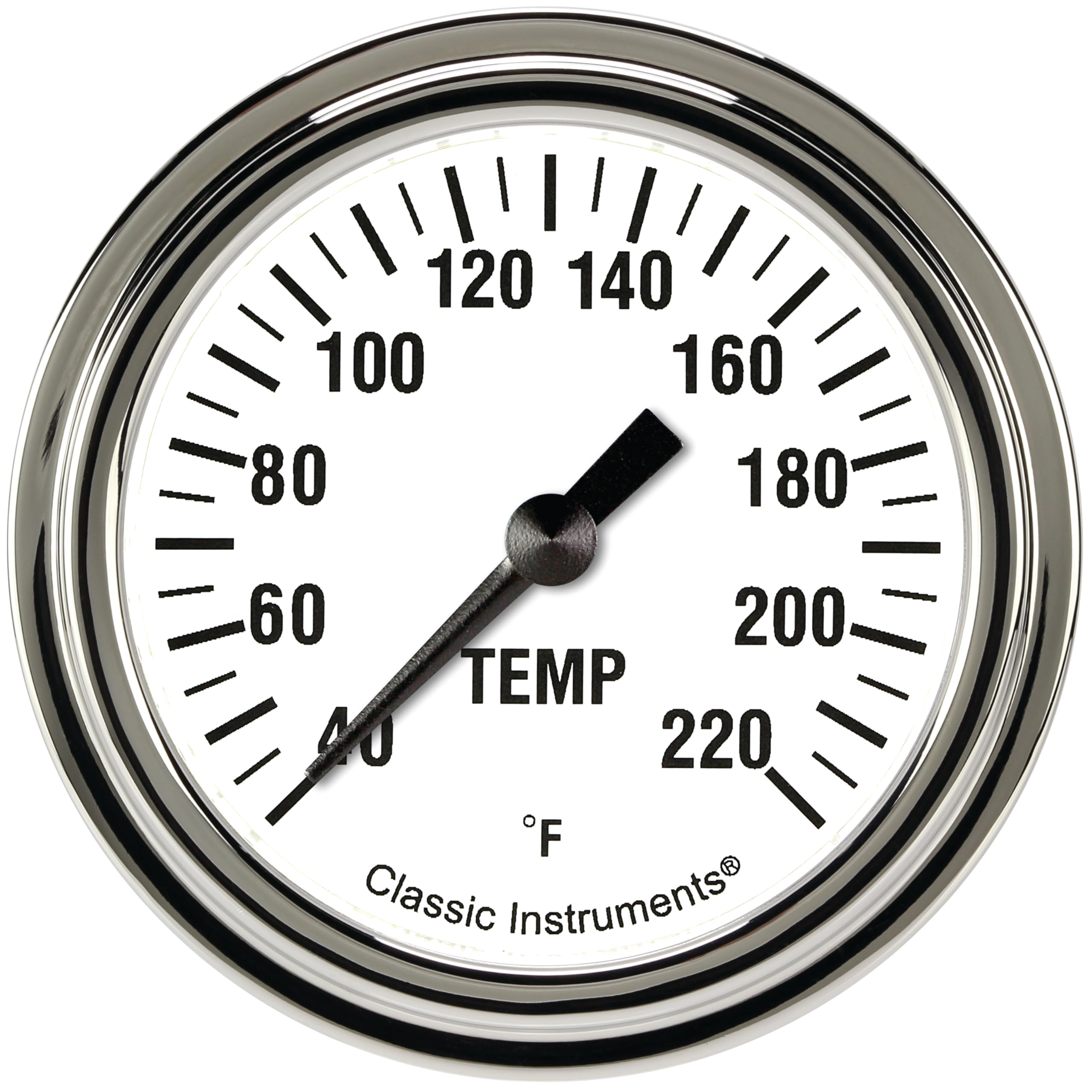 Classic Instruments 2-5/8" White Hot Stock Eliminator Temperature Gauge WH329SLF
