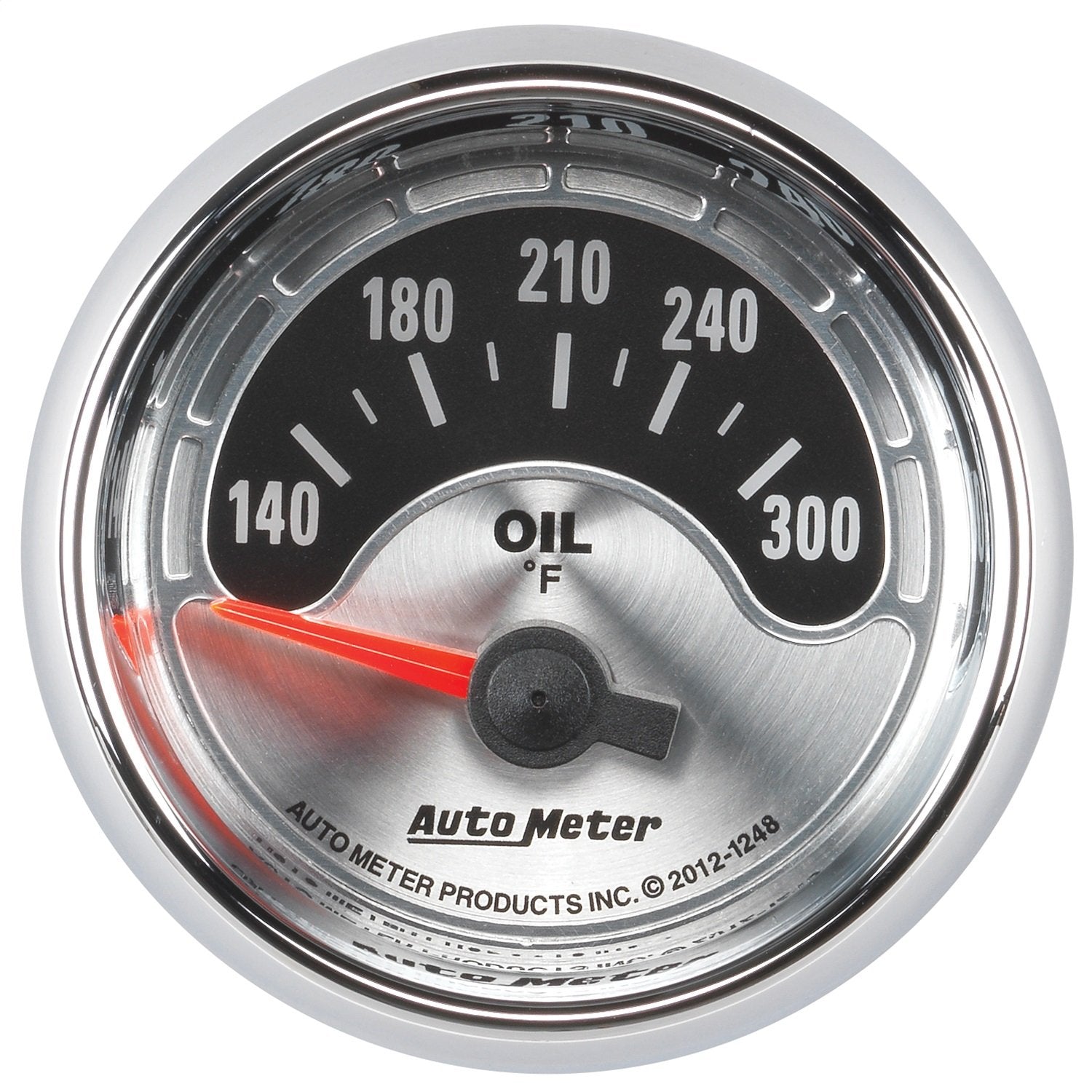 Auto Meter American Muscle 1248 2-1/16" Electric Oil Temperature Gauge (140-300 Degree F, 52.4mm)