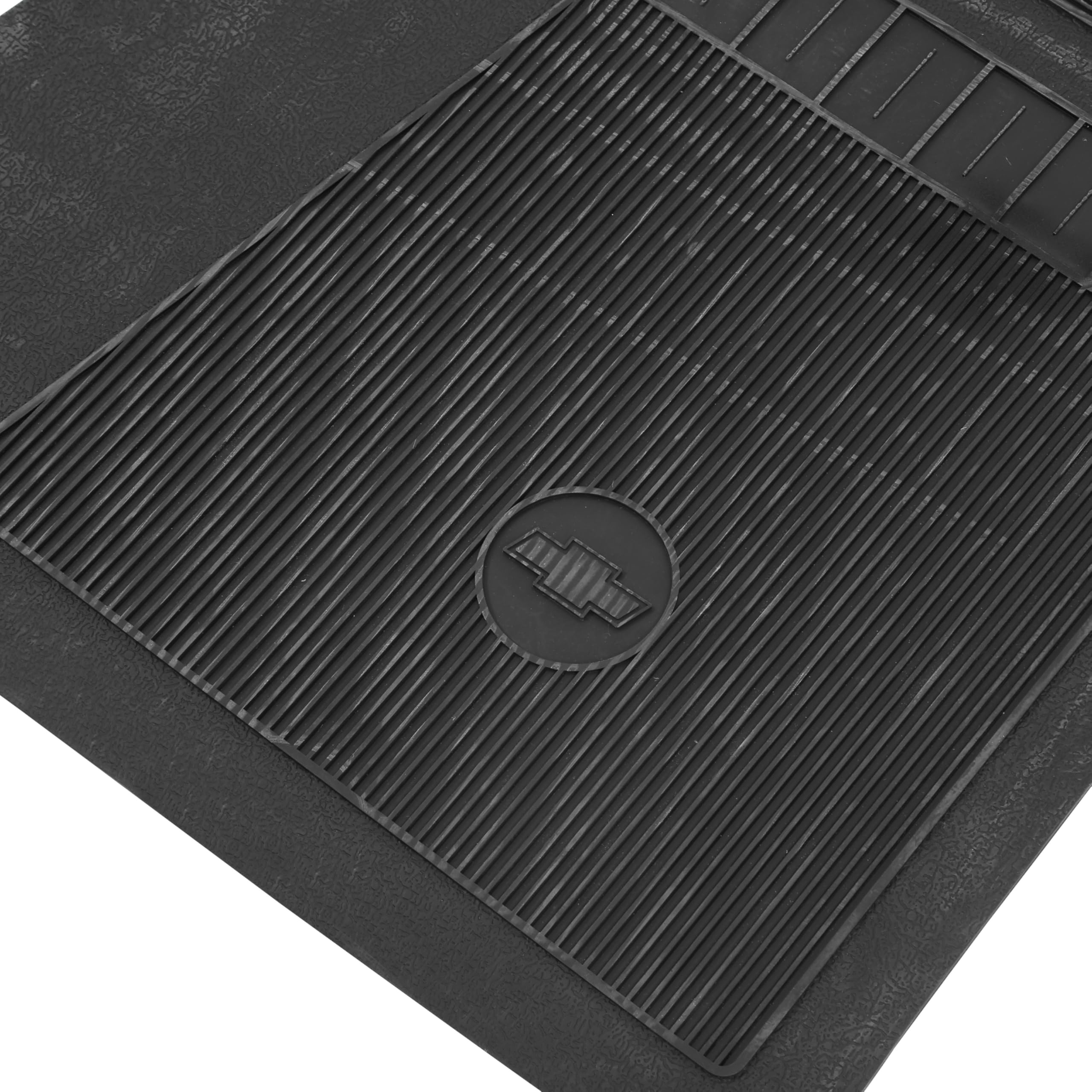 Brothers Trucks Factory Style CFM8702BLACK Rubber Floor Mats - 2 Pc Set - Black - Front