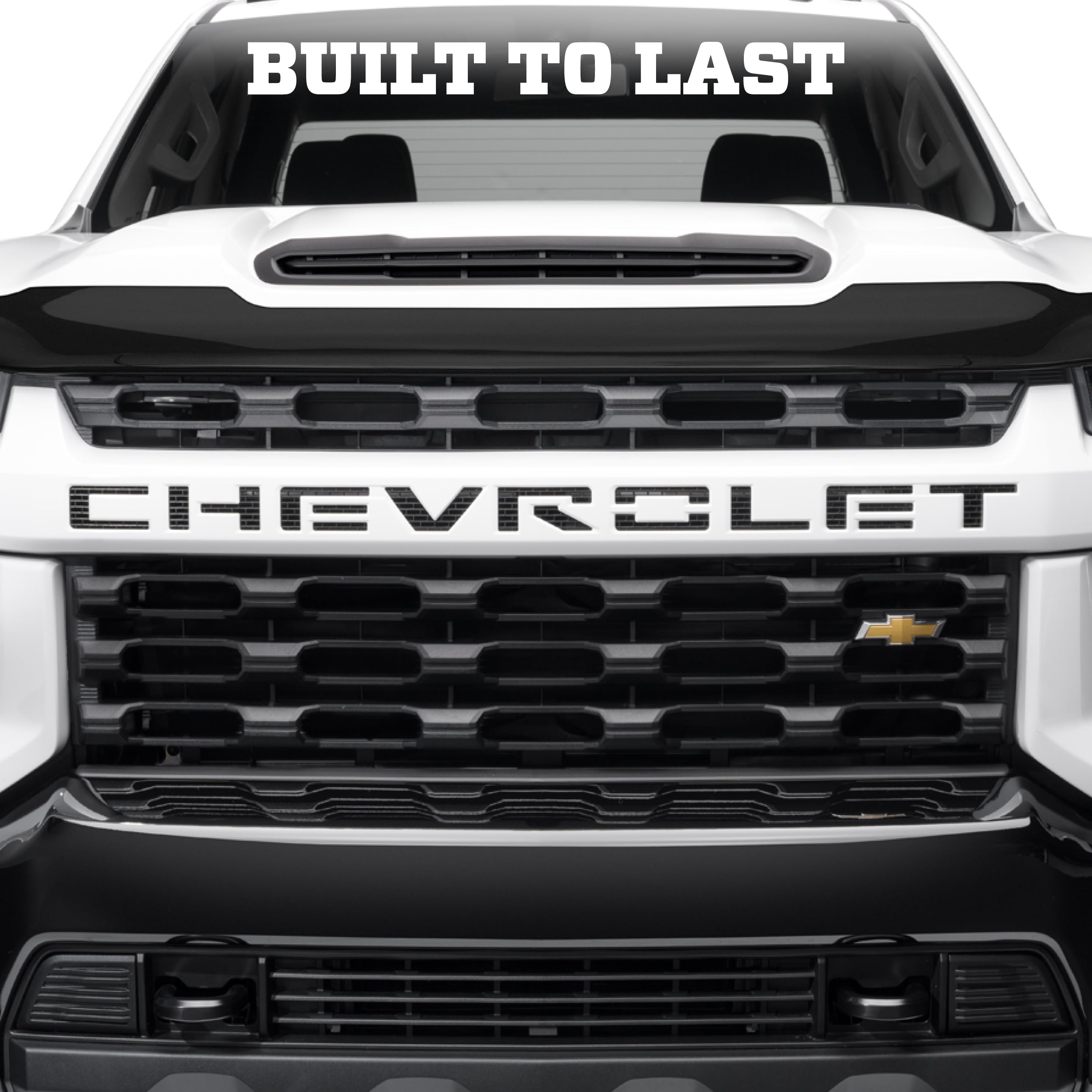 Husky Liners Hood Protector | High Profile/Bug Shield Fits 2008-2026 Ford E-250, E-350 SD & E-450 SD - 1 pc., Smoke | 2815016
