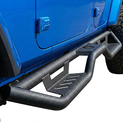 Tyger Auto Running Boards Tyger Kobra Compatible with 2018-2026 Jeep Wrangler JL 4-Door (Not Fit JK) | TG-KB2J25003 | Textured Black Drop Step Rail