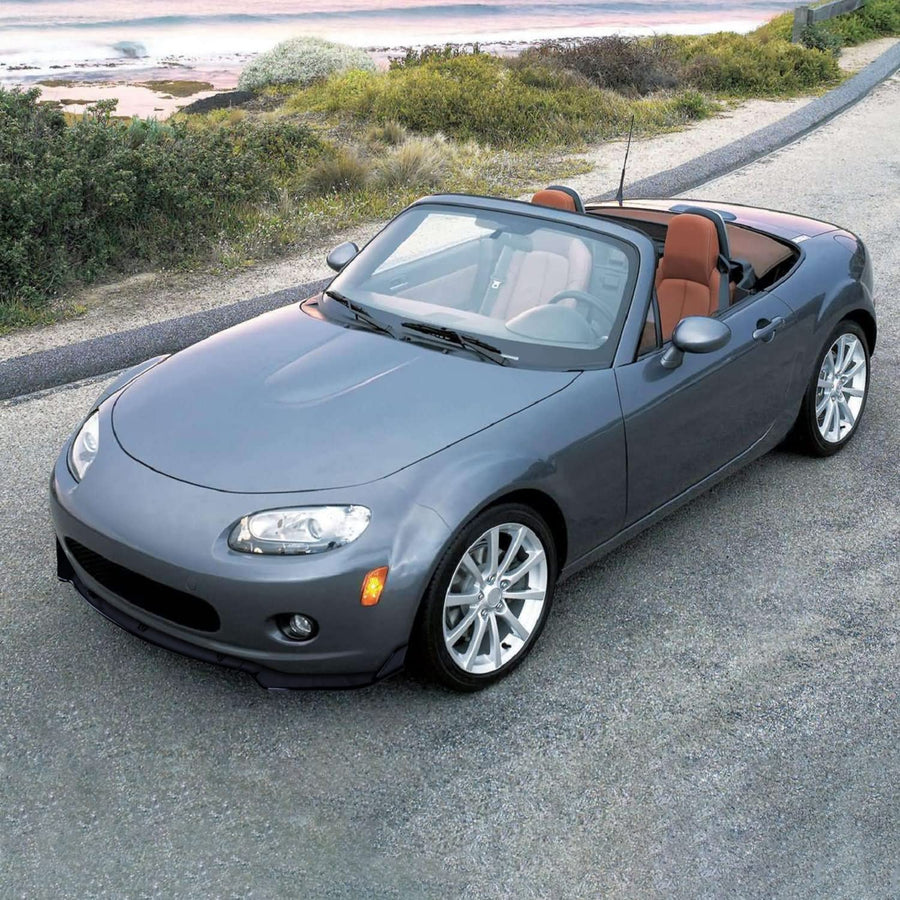 Glossy Black Spec-D Tuning Front Bumper Lip Spoiler Body Kit 3PC Compatible with Mazda MX-5 Miata 2009-2012