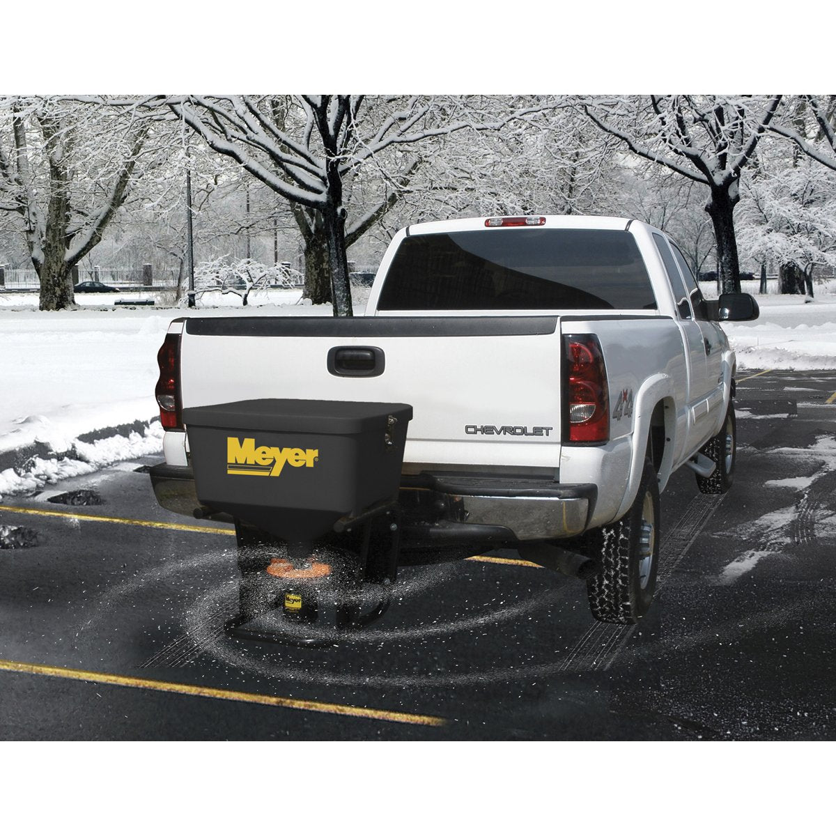 240 Meyer BL 31100 Tailgate Spreader, Yellow