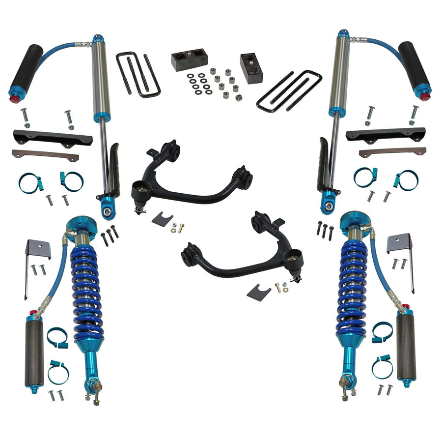 SUPERLIFT SUSPENSION RealTruck 3" Lift Kit for Silverado/Sierra | Complete Lift Kit with King Coilovers & Upper Control Arms | 3900KG | Fits 2019-2024 Chevrolet Silverado / GMC Sierra 1500