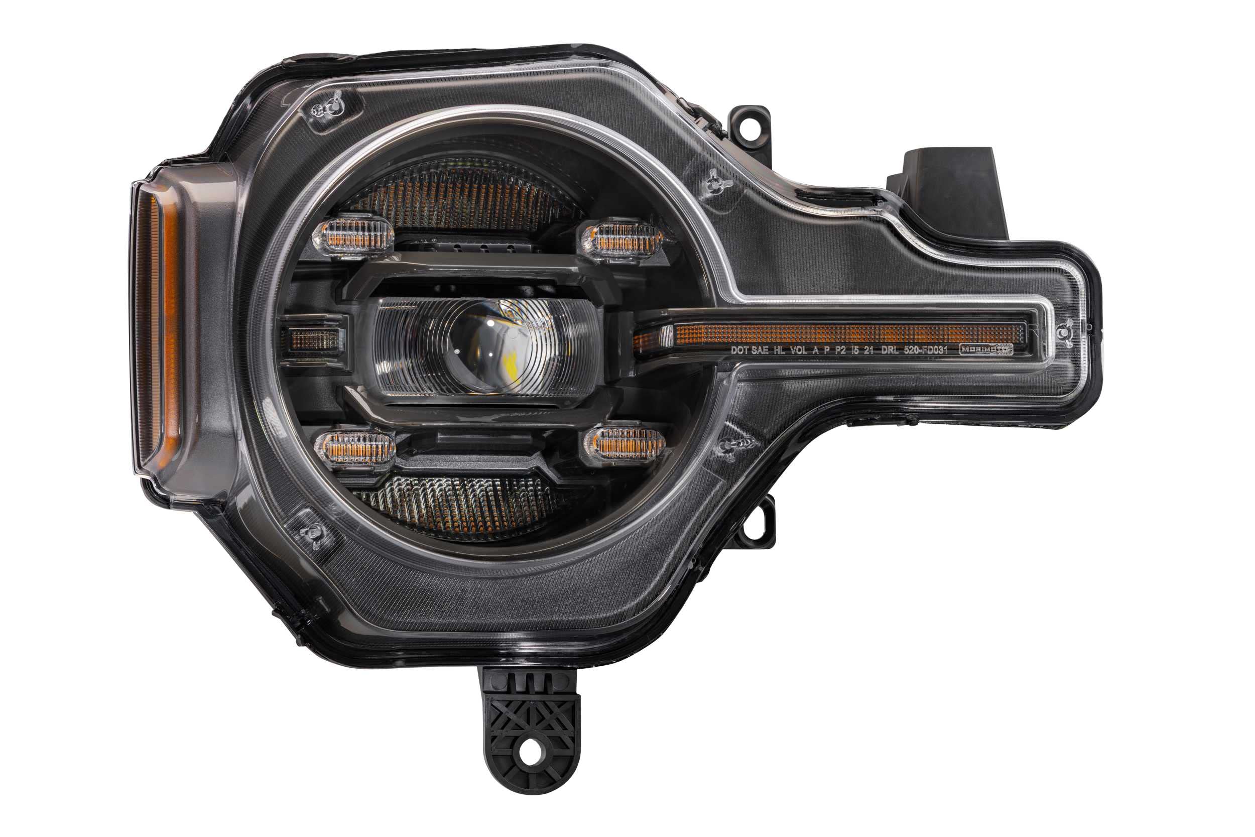 Morimoto XB LED Headlights Amber DRL Fits Ford Bronco 2021+ Plug and Play Headlight Assemblies (LF497-A)