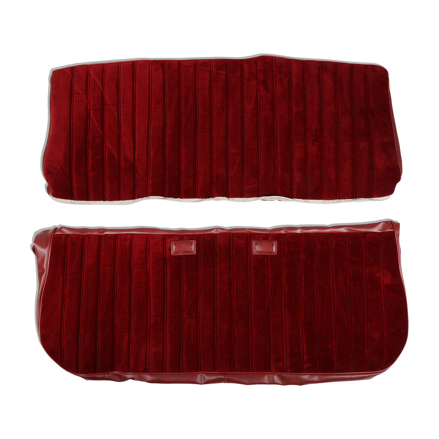Brothers Holley Trucks 05-296 Seat Upholstery Full Pleat Cloth/Vinyl - Maroon/Burgundy