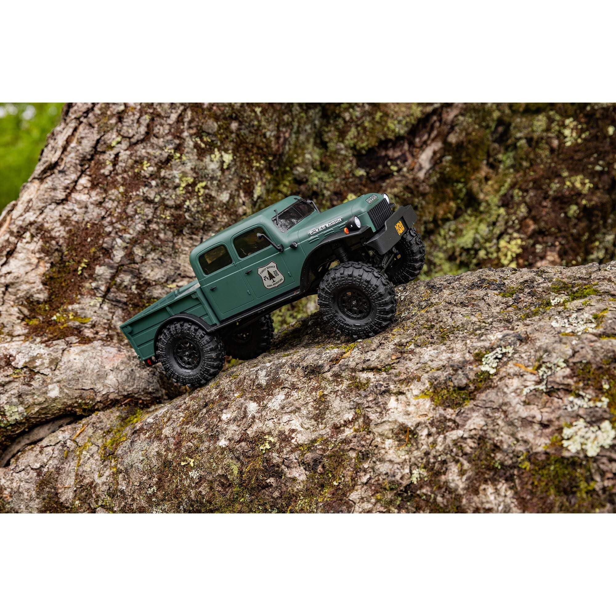 Axial RC Truck SCX24 4 Door Dodge Power Wagon Green 1/24 4 Wheel Drive-RTR (Everything Included to Run Needed) AXI00007T2