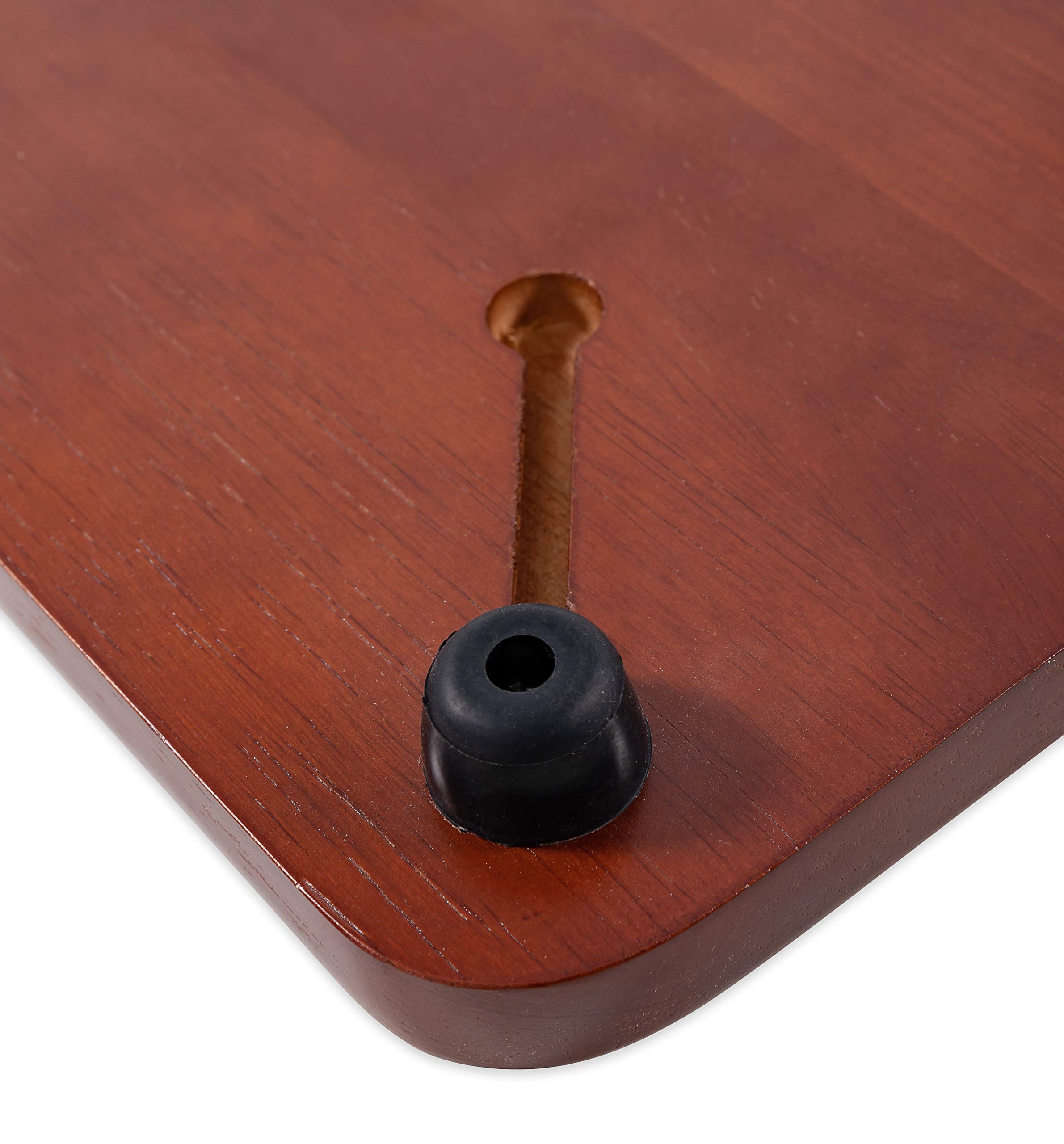 Camco Sink Cover RV Oak Accents | Features Heavy-Duty, Non-Toxic Gloss Finish, Adjustable Rubber Feet, and Measures 13-Inches by 15-Inches (43436)