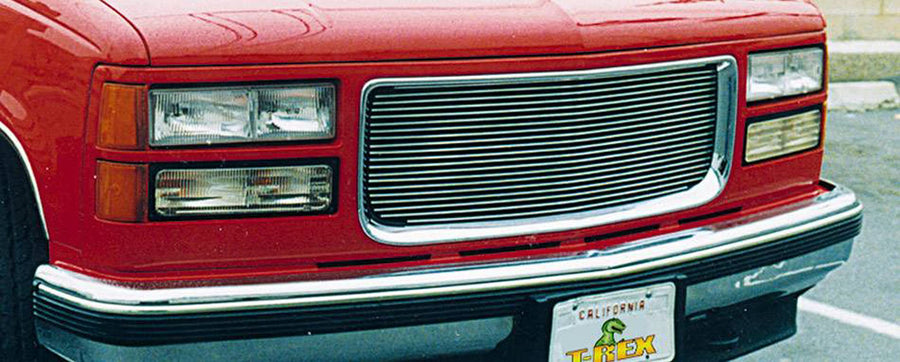 Horizontal T-Rex 20140 Aluminum Polished Finish Billet Grille Insert for GMC Pickup Suburban Yukon