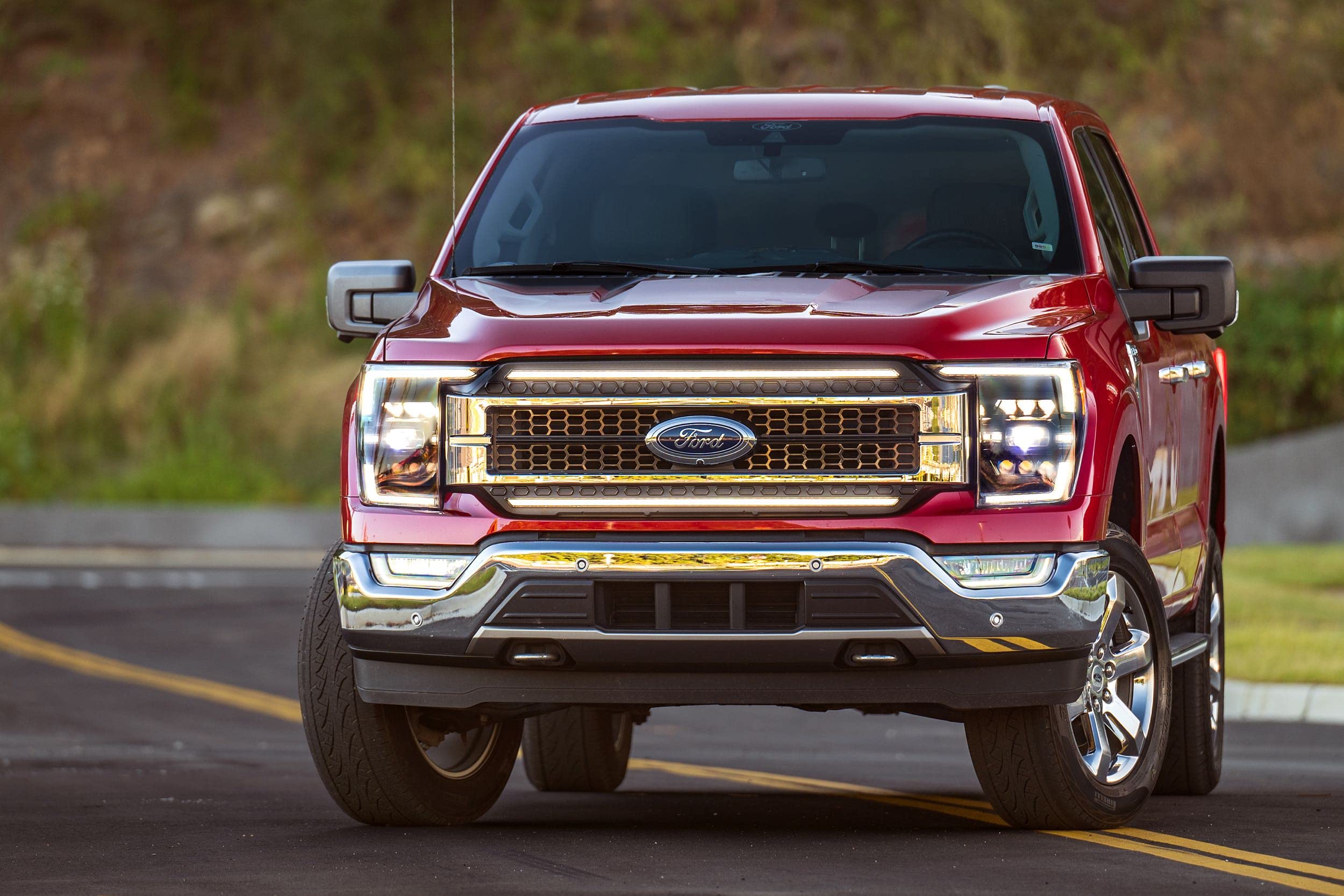 Ford F-150 21+ Morimoto XBG LED DRL Grille, Plug and Play Chrome Grille with Amber LED DRL (XBG24)