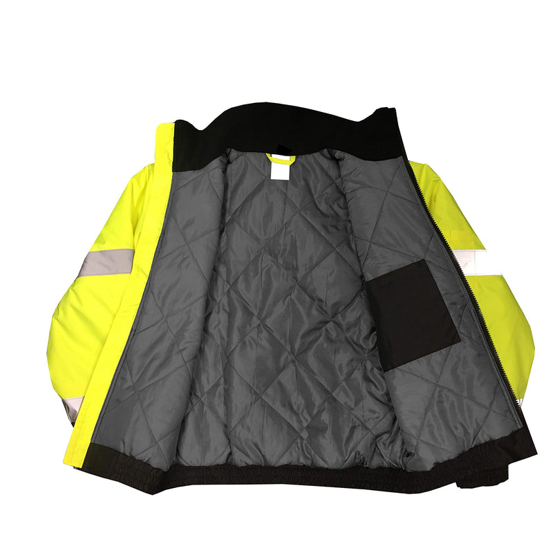 High Visibility Class3 Bomber Jacket with Built-in Liner