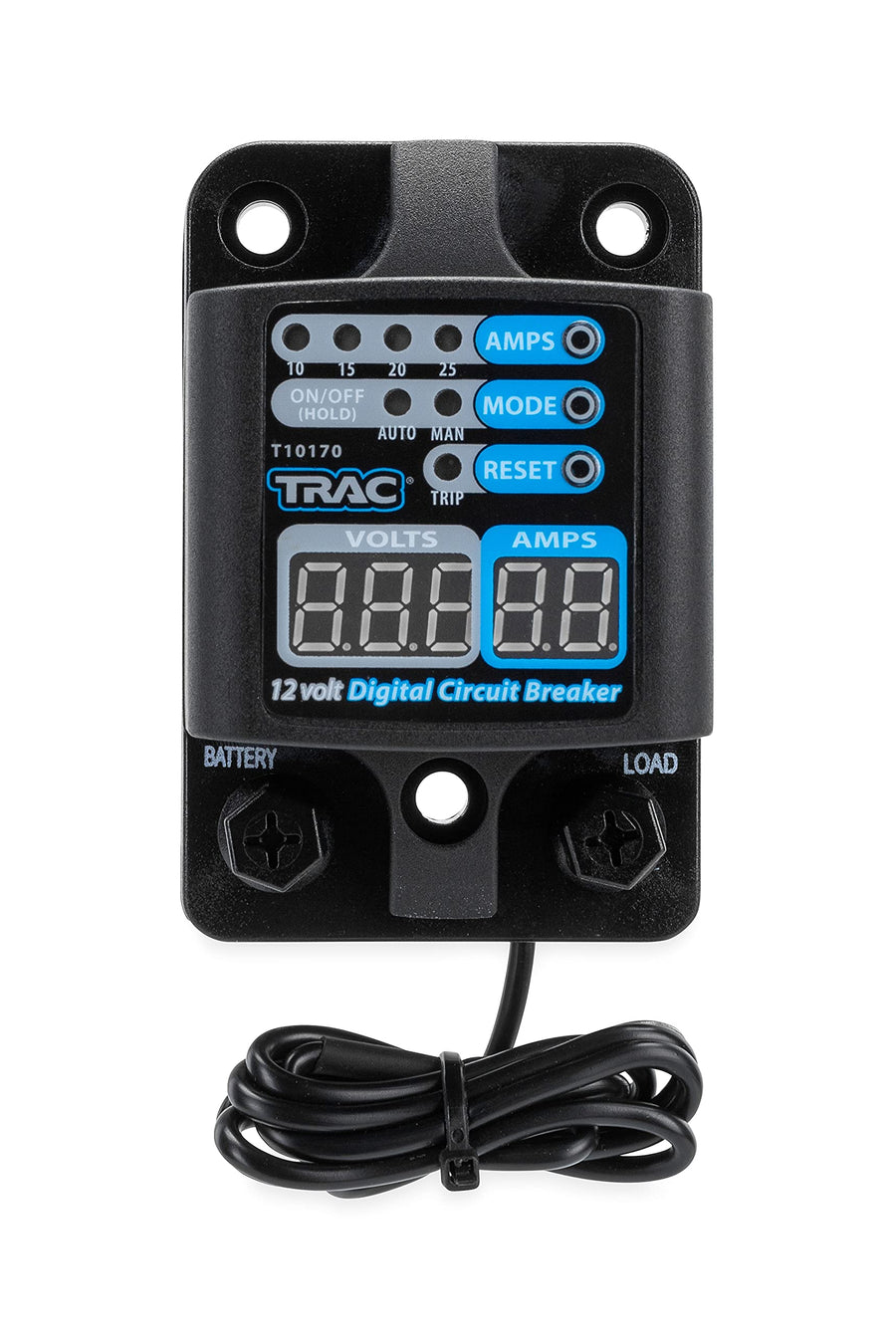 Digital Circuit Breaker Trac Outdoors with Display, 10-25 Amp - Innovative Design Eliminates the Accuracy of Thermal Breakers - Waterproof (69401)