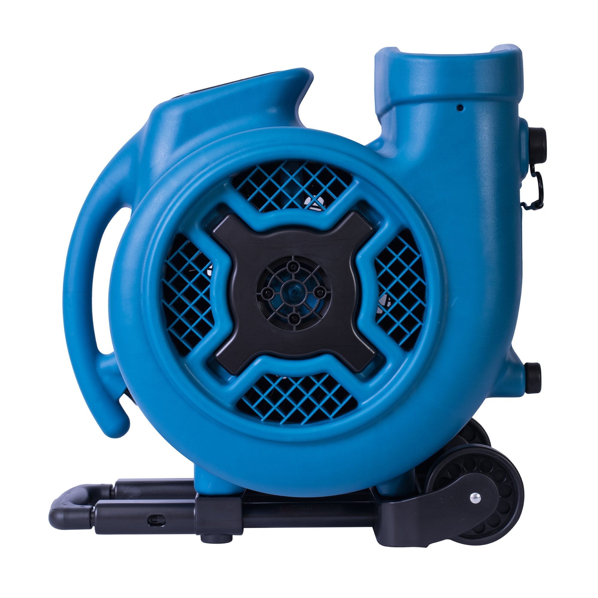 P-800H XPOWER Pro 3/4 HP 3200 CFM Centrifugal Air Mover, Carpet Dryer, Floor Fan, Blower, Telescopic Handle and Wheels, for Water Damage Restoration, Janitorial, Plumbing, Home Use, Blue