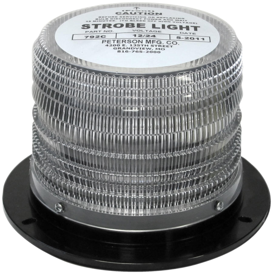 792C Peterson Strobe Light, 14-Joule Beacon Double-Flash Transit Beacon 7"X4.56"