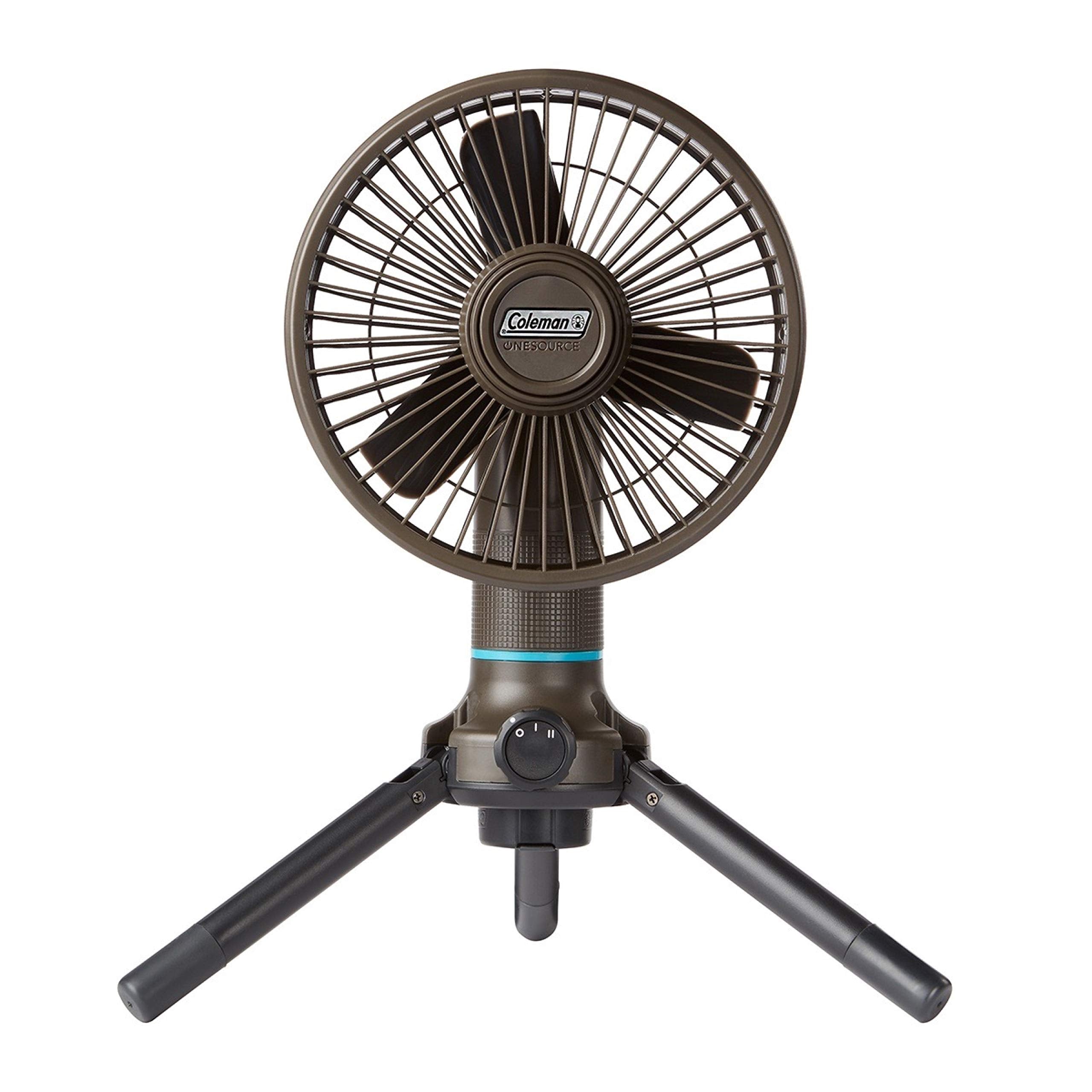 Coleman OneSource Outdoor Rechargeable Camping Gear: Camp Shower, Cordless Vacuum, Fan, Speaker, & Air Pump—All Powered by One Interchangeable Battery!