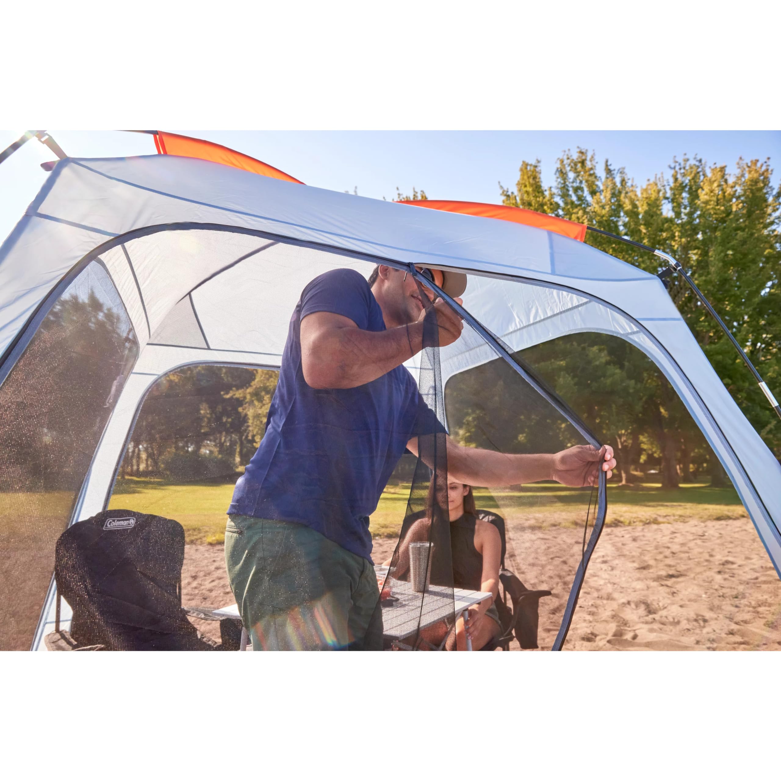 Coleman Screen Dome Skyshade Canopy Tent, 8 x 8 Shade Canopy, UPF 50+ Outdoor Canopy Tent for Camping, Tailgating, and Beach Shade, Fog