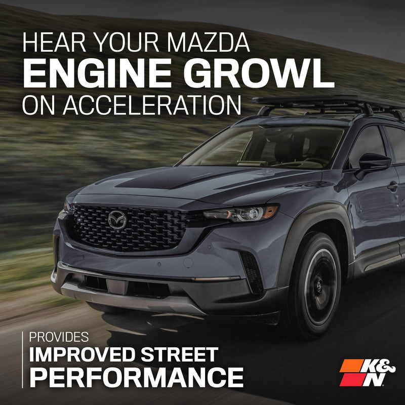 K&N High-Flow Air-Filter Cold Air Intake System: Increase Performance & Horsepower Compatible with 2023-2025 MAZDA CX-50, 77-2589KC
