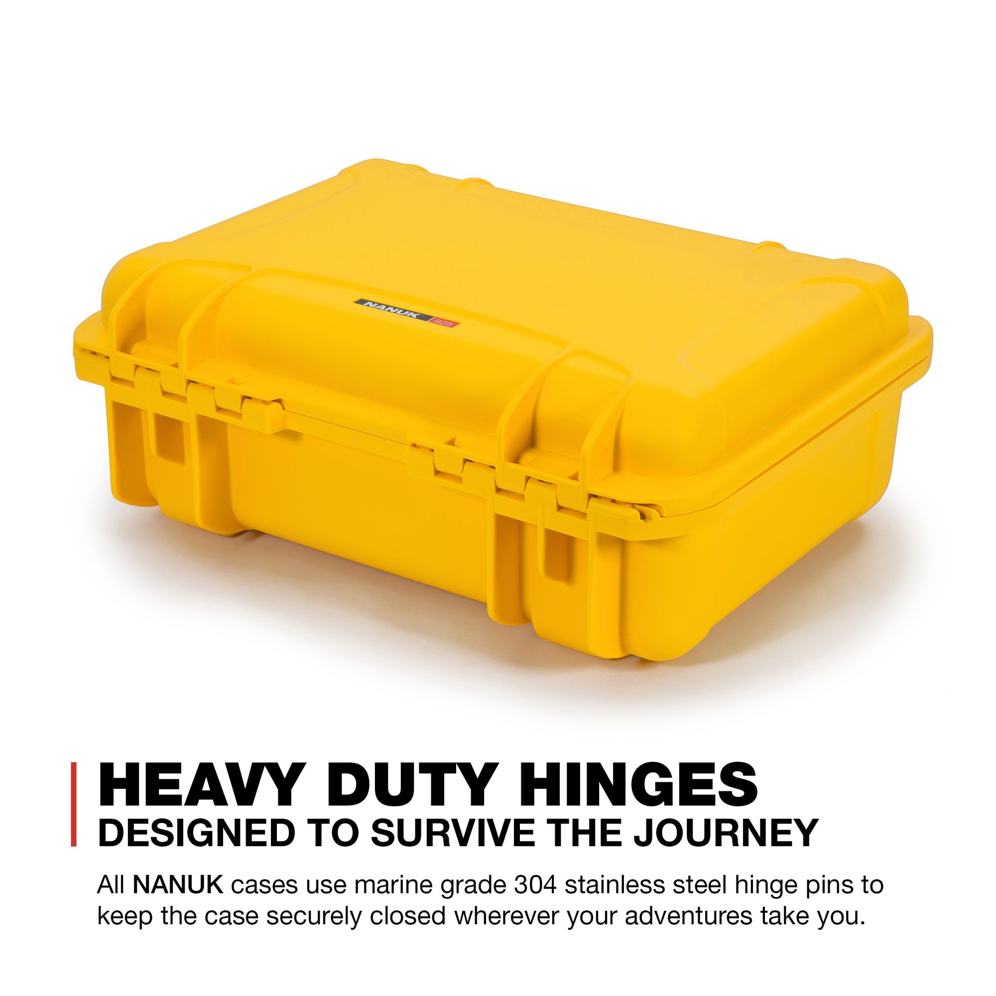 Nanuk Waterproof Hard Case 925 with Foam Insert for DJI Mavic 2 Pro|Zoom + Smart Controller, Crystalsky 5.5" or iPad - Yellow