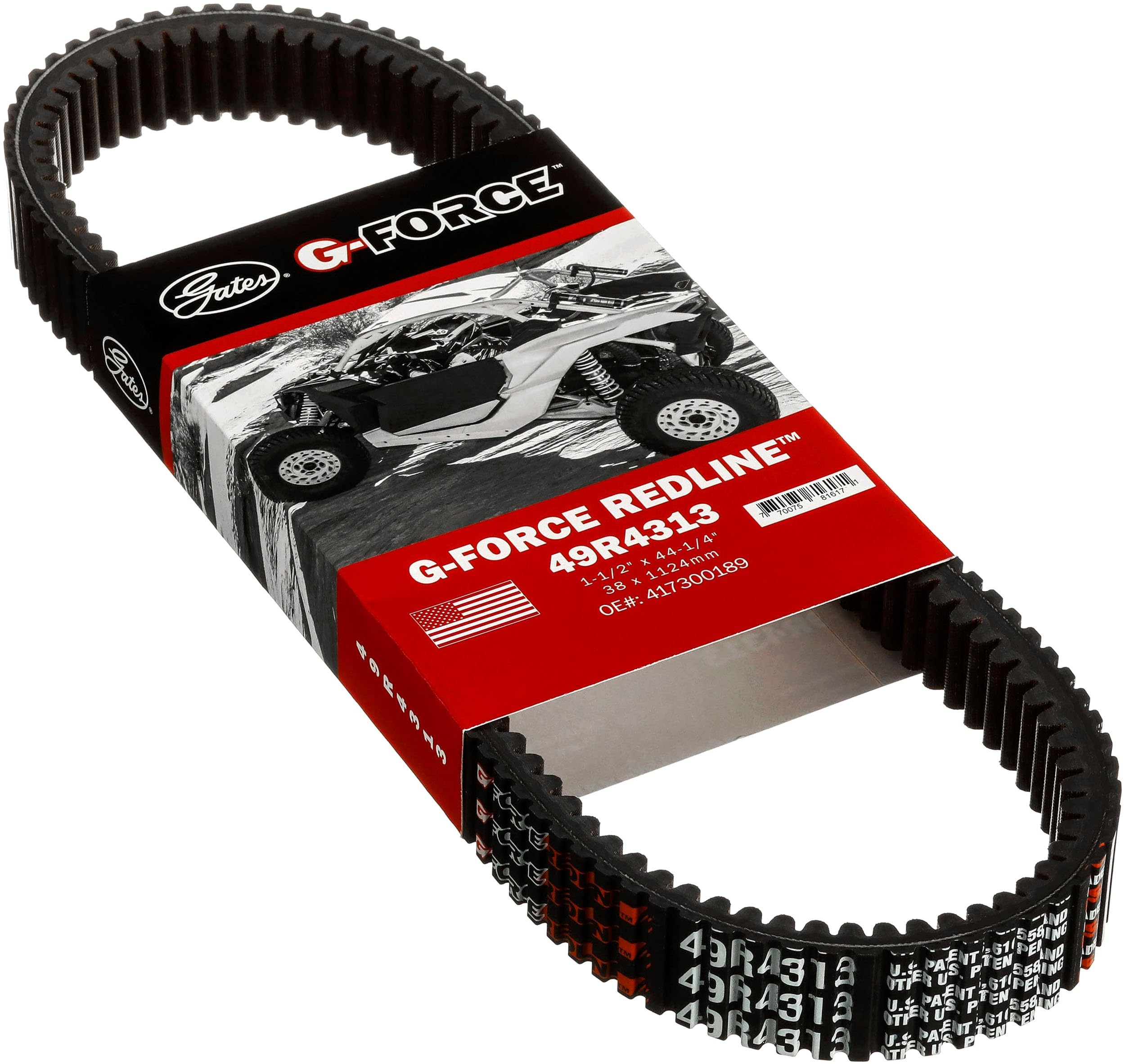 G-Force Gates RedLine Continuously Variable Transmission (CVT) Belt 49R4313