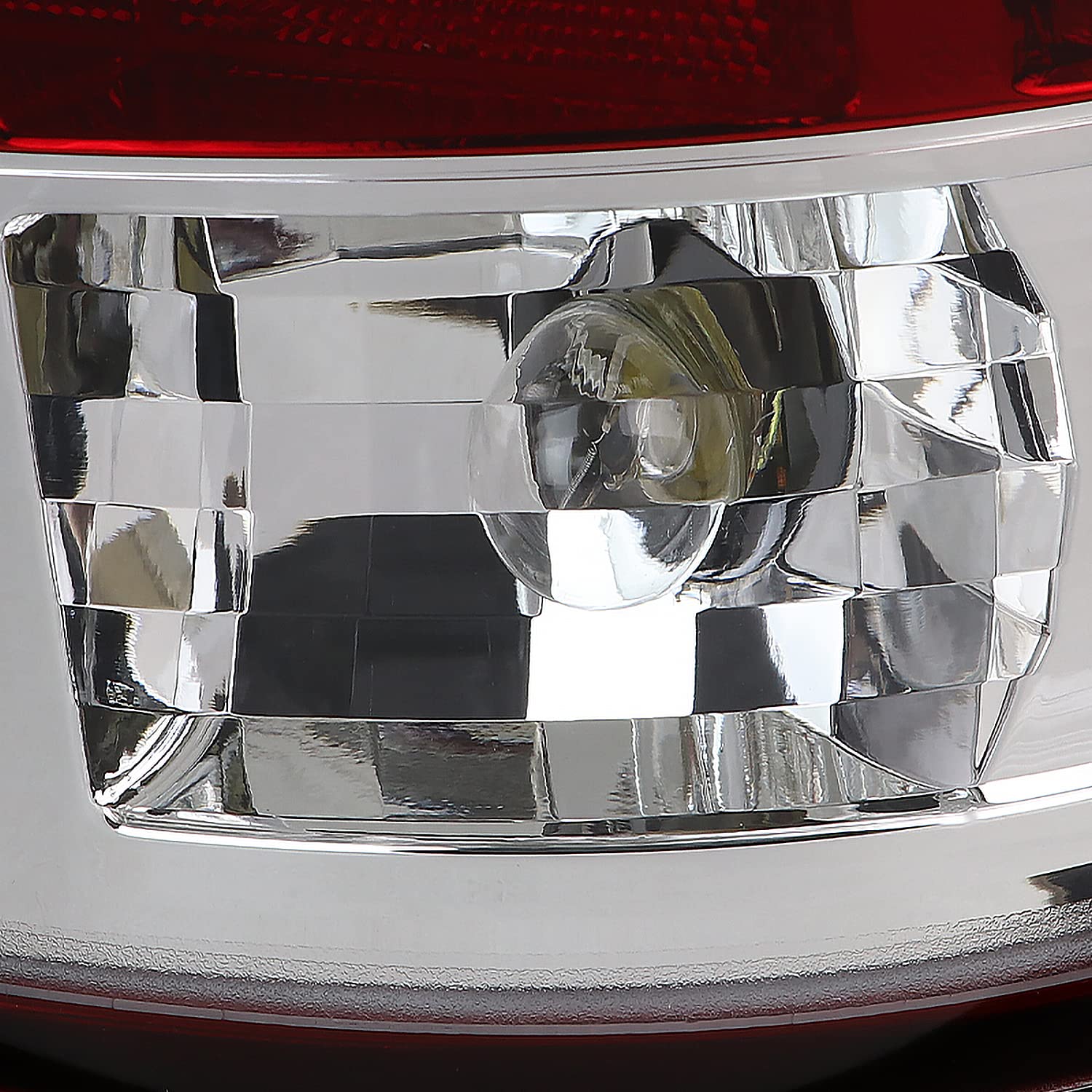 Red LED Bar Tail Lights SPEC-D TUNING Compatible with 2002-2006 Dodge Ram 1500/2500/3500, Left + Right Pair Assembly