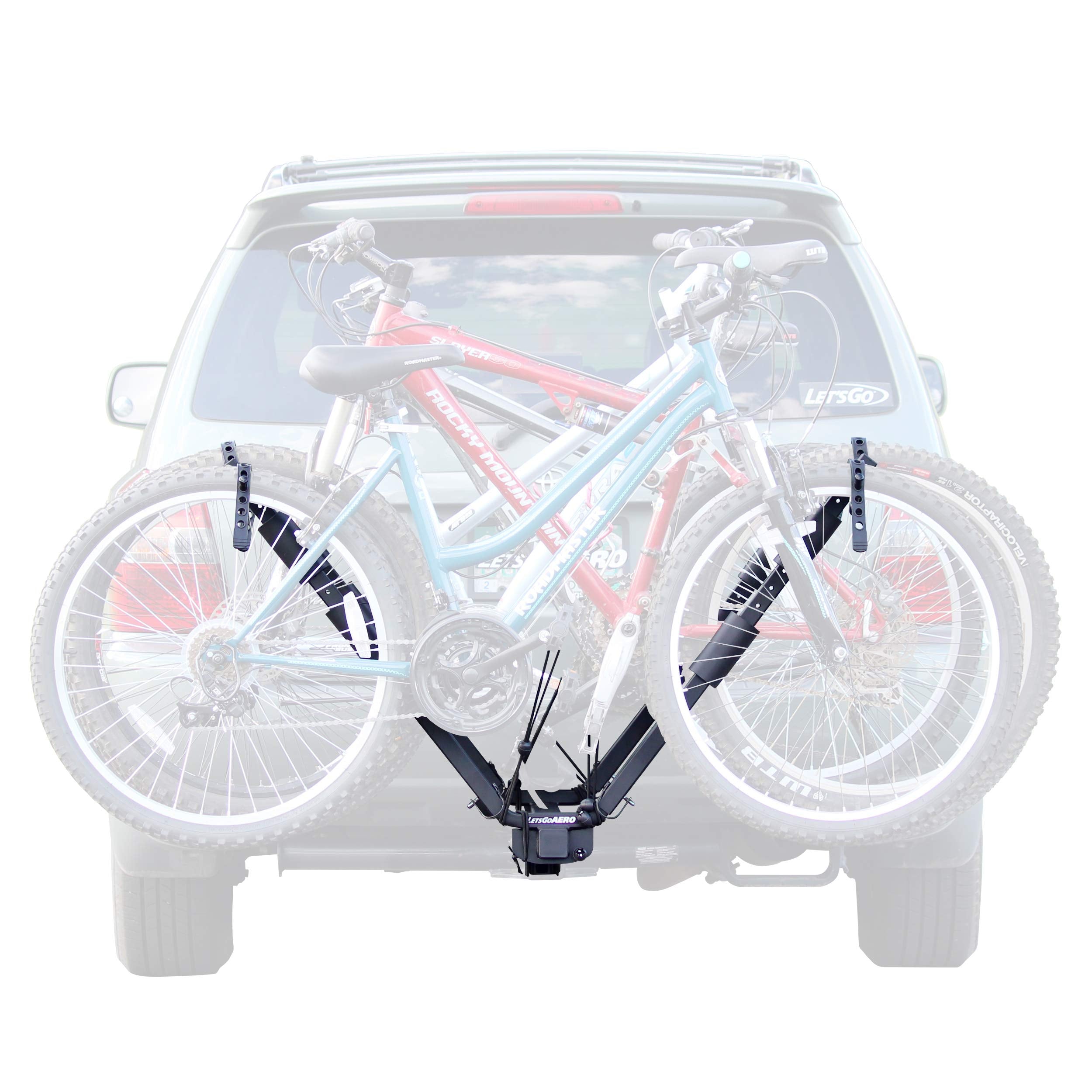 Let's Go Aero Four Bike NEO™-4 Hitch Mount V-Rack with Tilt Shank (Model B01014)