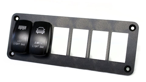 Rocker Switch Mounting Panel Race Sport RS6PRS for 6 Aluminum Switches