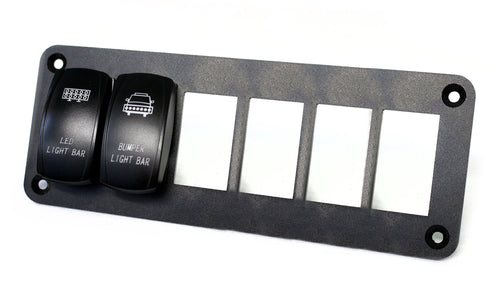 Rocker Switch Mounting Panel Race Sport RS6PRS for 6 Aluminum Switches
