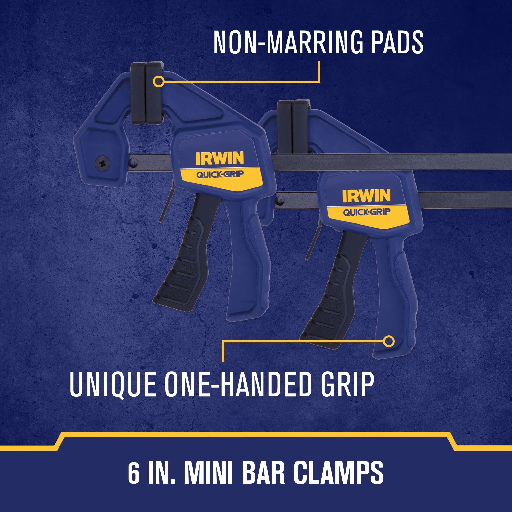 Quick-GRIP IRWIN Clamps for Woodworking, Quick Release Triggers, 6 Inch, 8 Piece Set (IRHT83220)