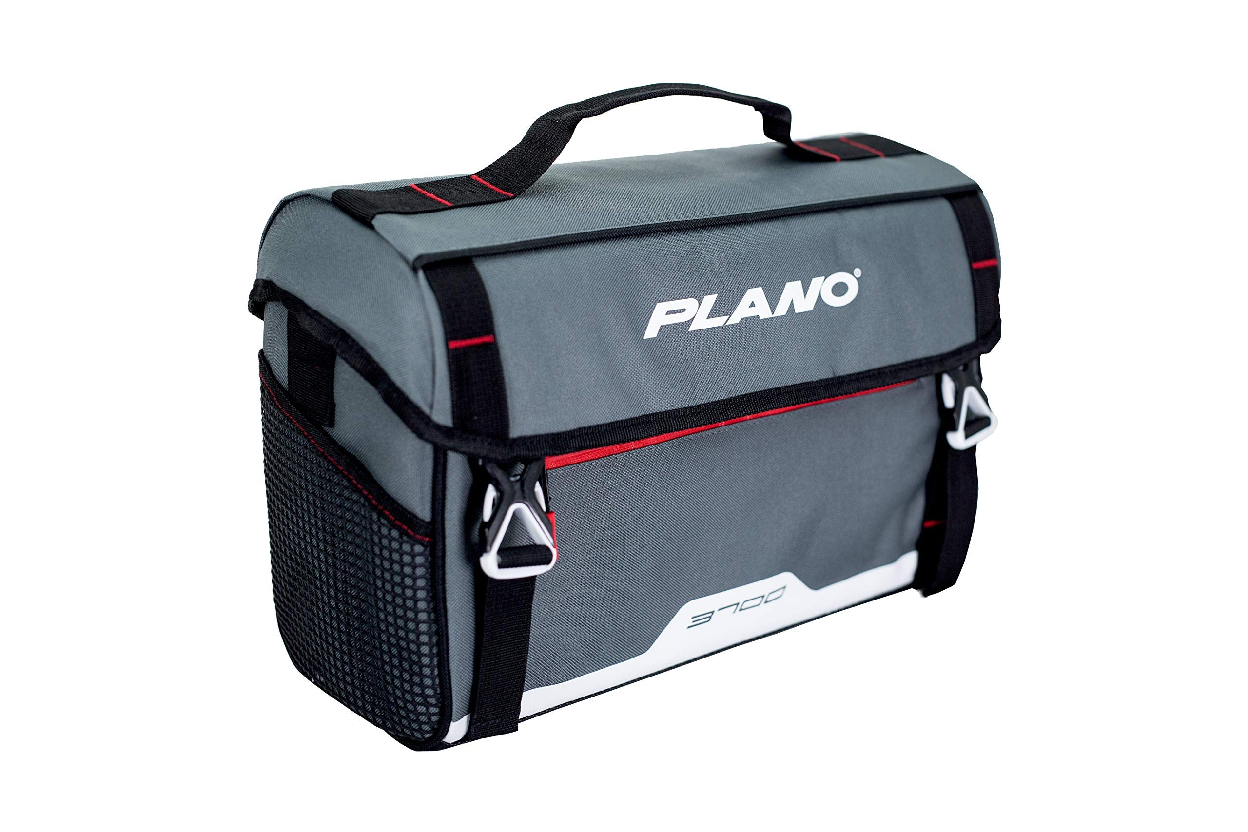3700 Plano Weekend Series Softsider Tackle Bag, Gray Fabric, Includes 2 3700 Stowaway Utility Tackle Boxes, Soft Fishing Tackle Storage Bag, Water-Resistant