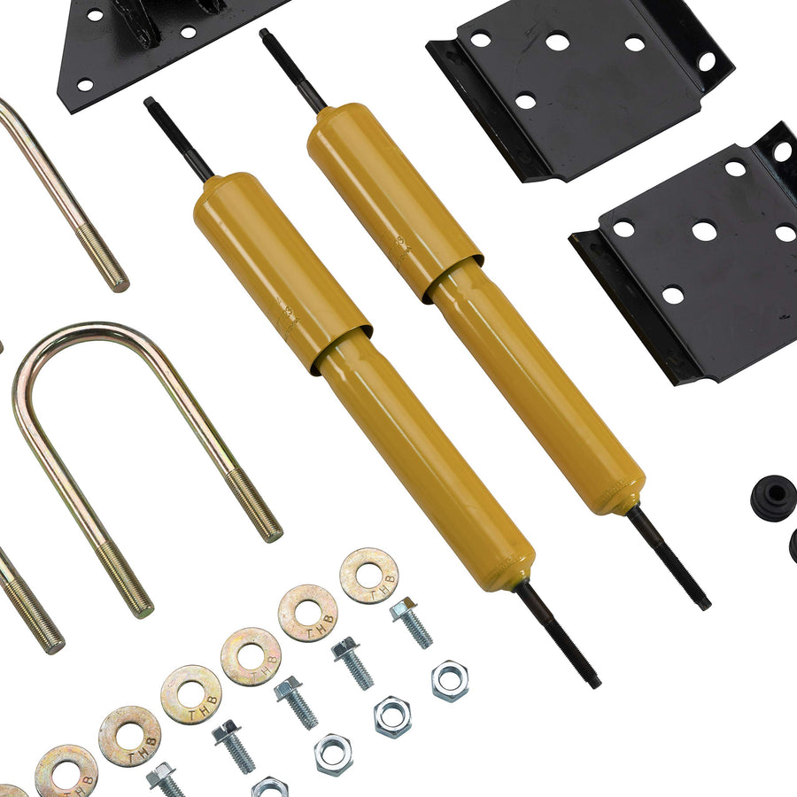 Lippert Shock Mount Kit Heavy-Duty for RV Trailers, Fits 3 in. Axle Tube, Shock Absorbing, Complete Bolt-On Mounting Kit, Gas Shocks, Suspension Repair Parts - 281281