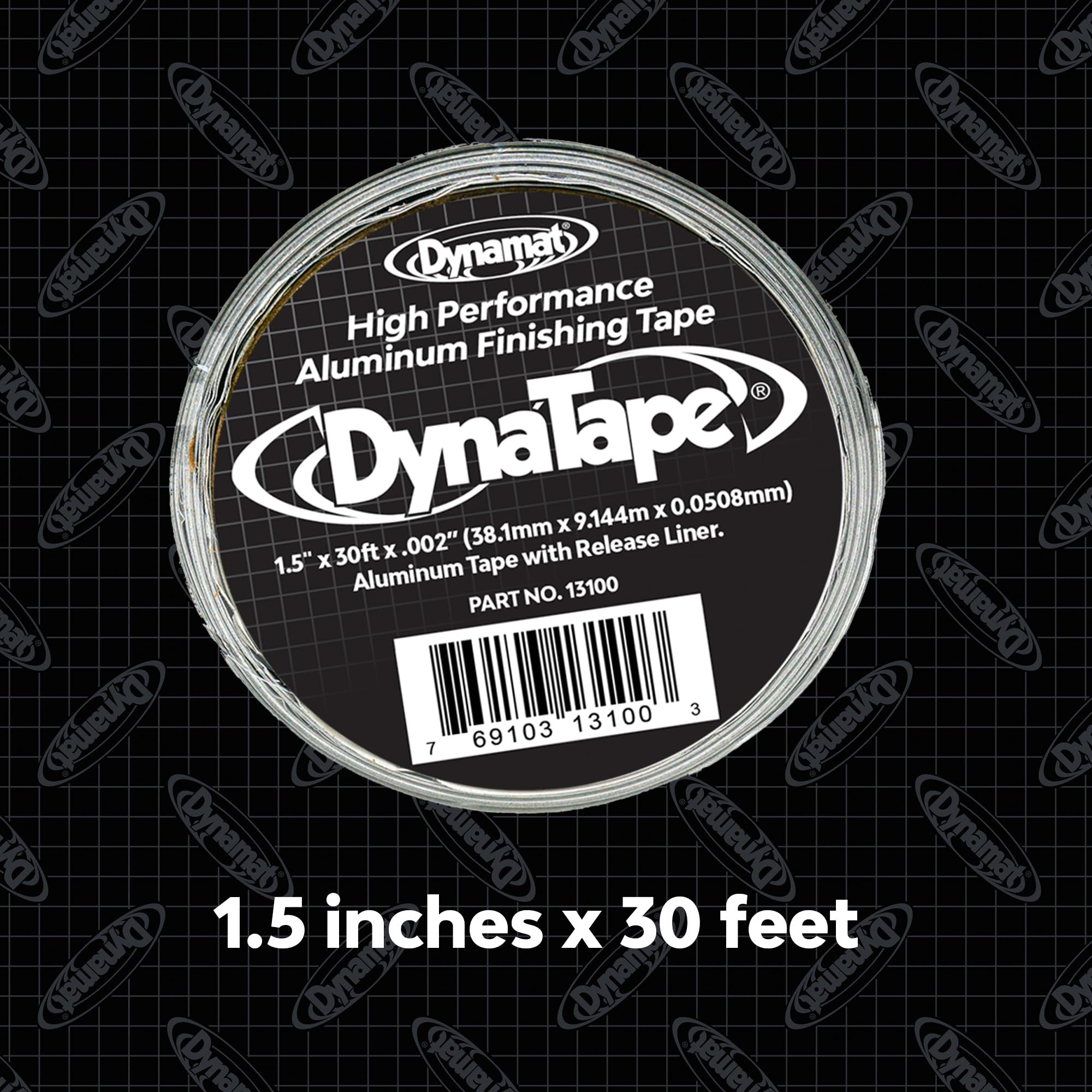 Dynamat DynaTape: Finishing Aluminum Tape for Use with Dynamat Sound Deadening & Car Insulation Material – Heavy-Duty Sealant Tape for Seams, Butyl Rubber, Wires – 1.5” in x 30 ft Roll
