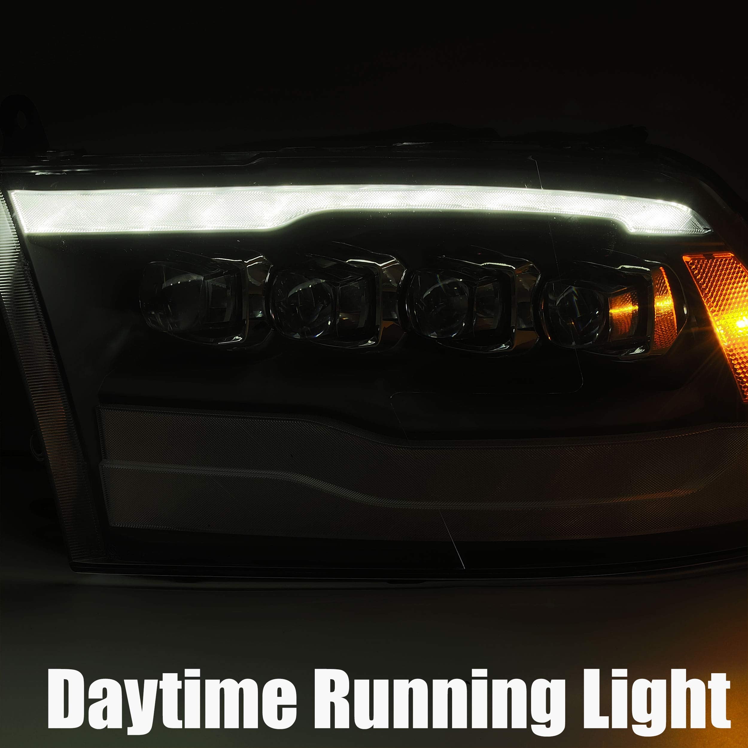 880591 AlphaRex USA Nova Series LED Projector Headlights fits Dodge Ram 1500,Clear