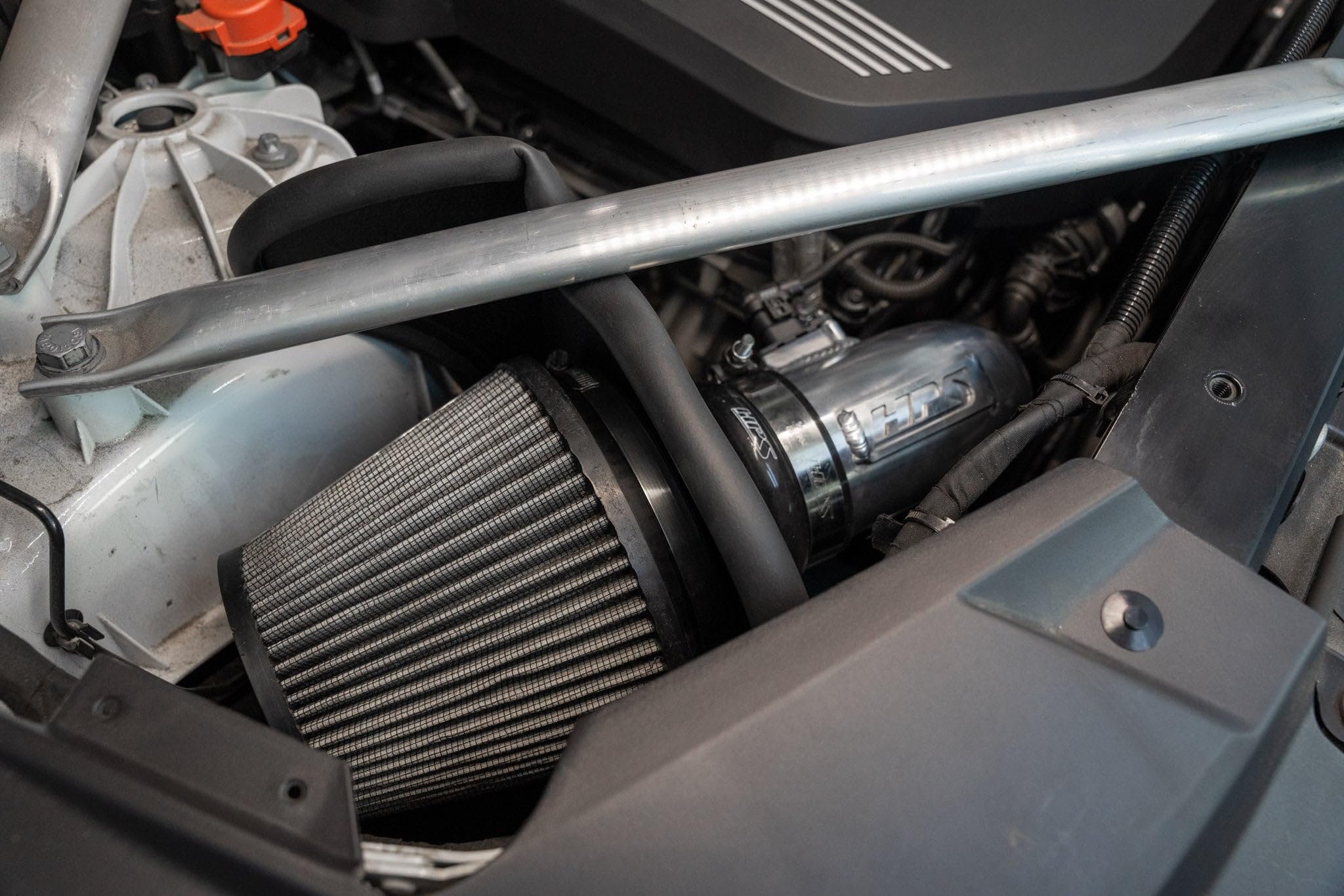 HPS Air Intake Kit Polish with Heat Shield Compatible for BMW 2019-2022 X7 2020-2023 X6 2019-2023 X5 3.0L B58 G05 G06 G07, 827-702P