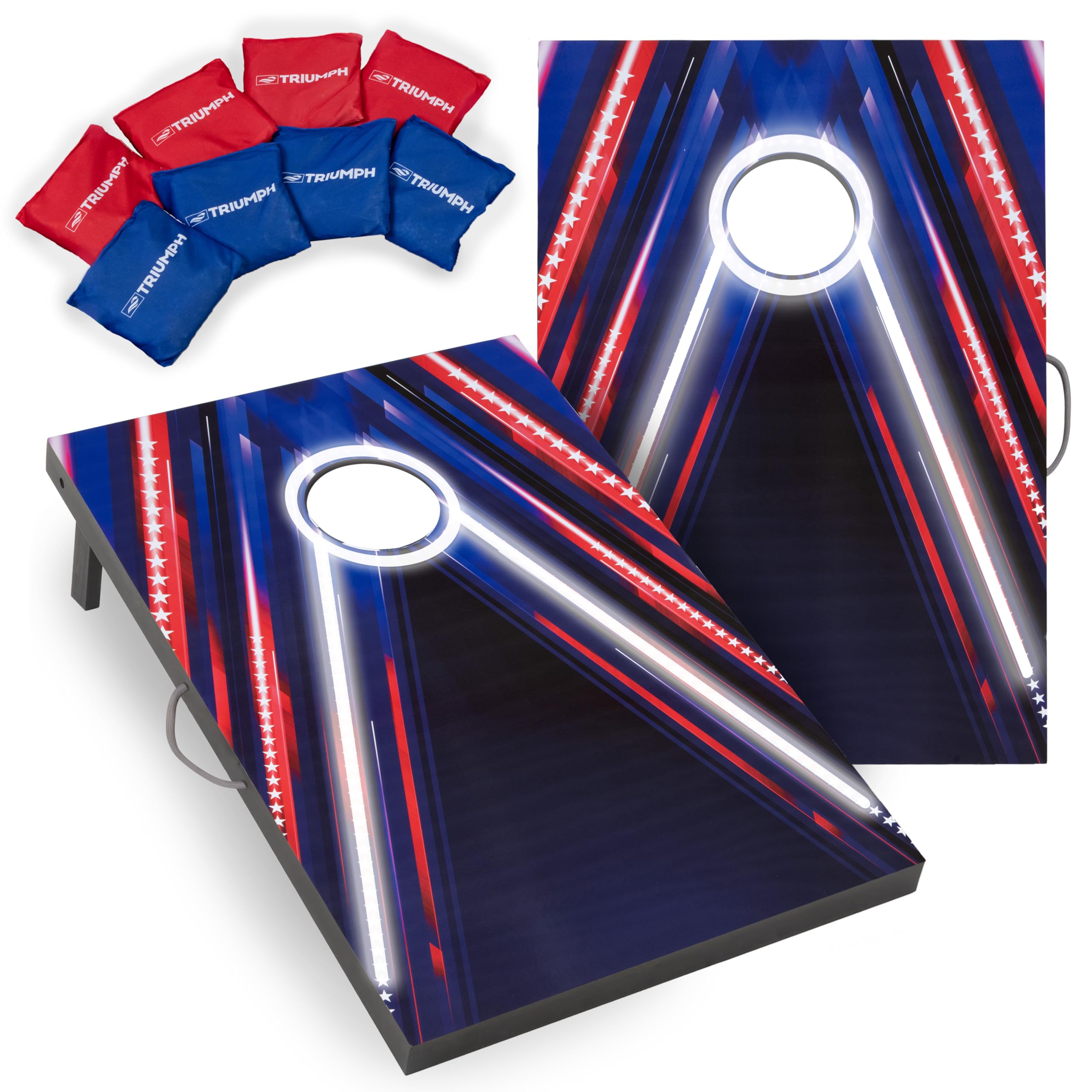 Triumph Sports 2x3 Triumph LED Cornhole Set - Firework Edition