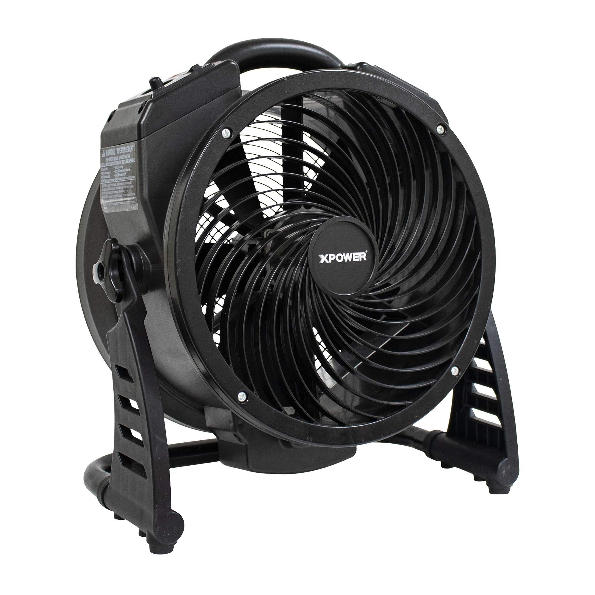 Air Neutralizing Fan XPOWER M-27, Axial Air Mover w/Ozone Generator, O3 Machine, Commercial, High Capacity, Large Areas, Sanitization, Odor Removal