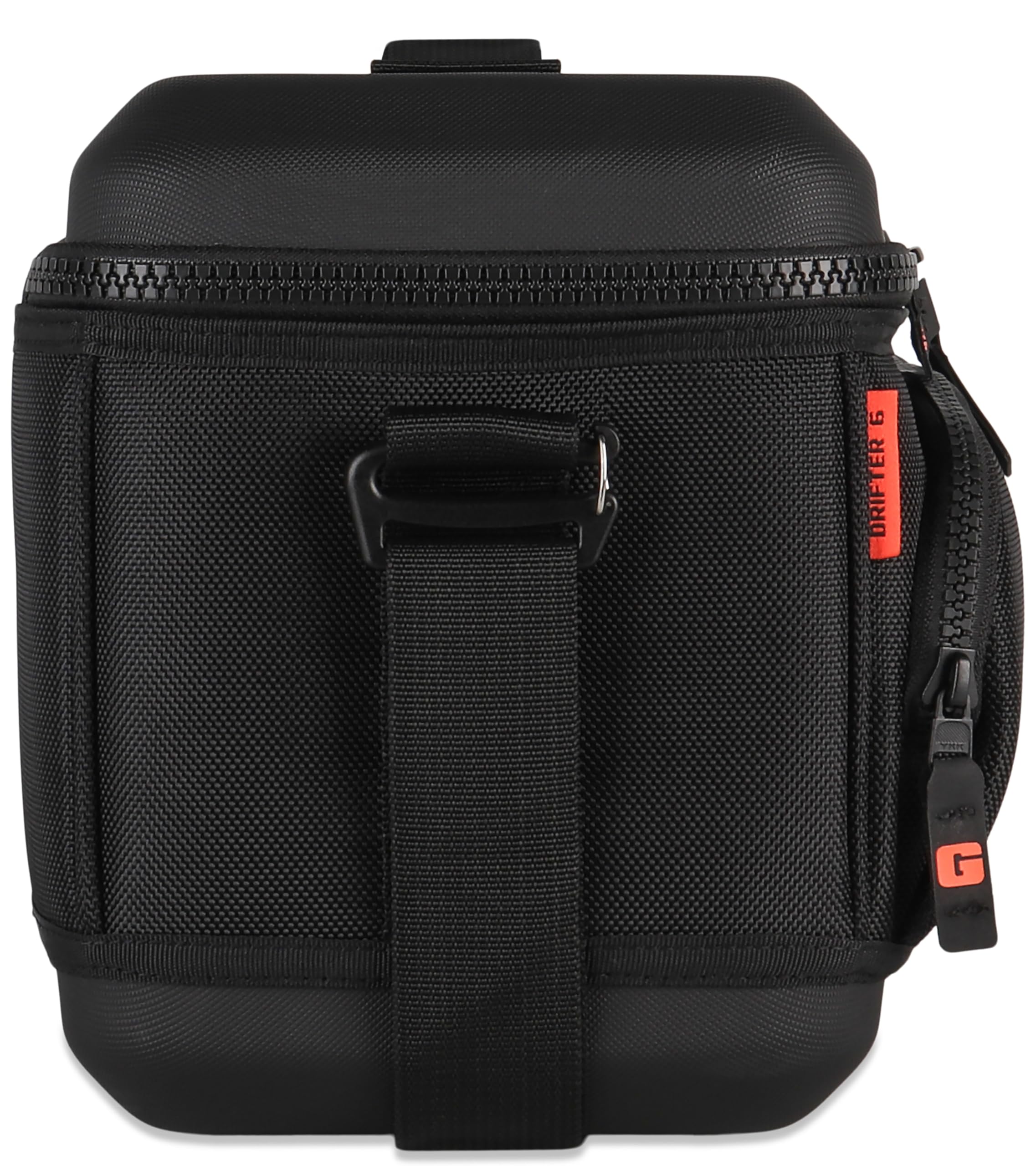 Drifter Grizzly 6-Pack | Flip-top Soft Cooler Bag | Ice Chest for Beach Boat Camping Car Fishing Golf Hiking Hunting Lunch Picnic | Lightweight Portable Insulated Waterproof | Blackout