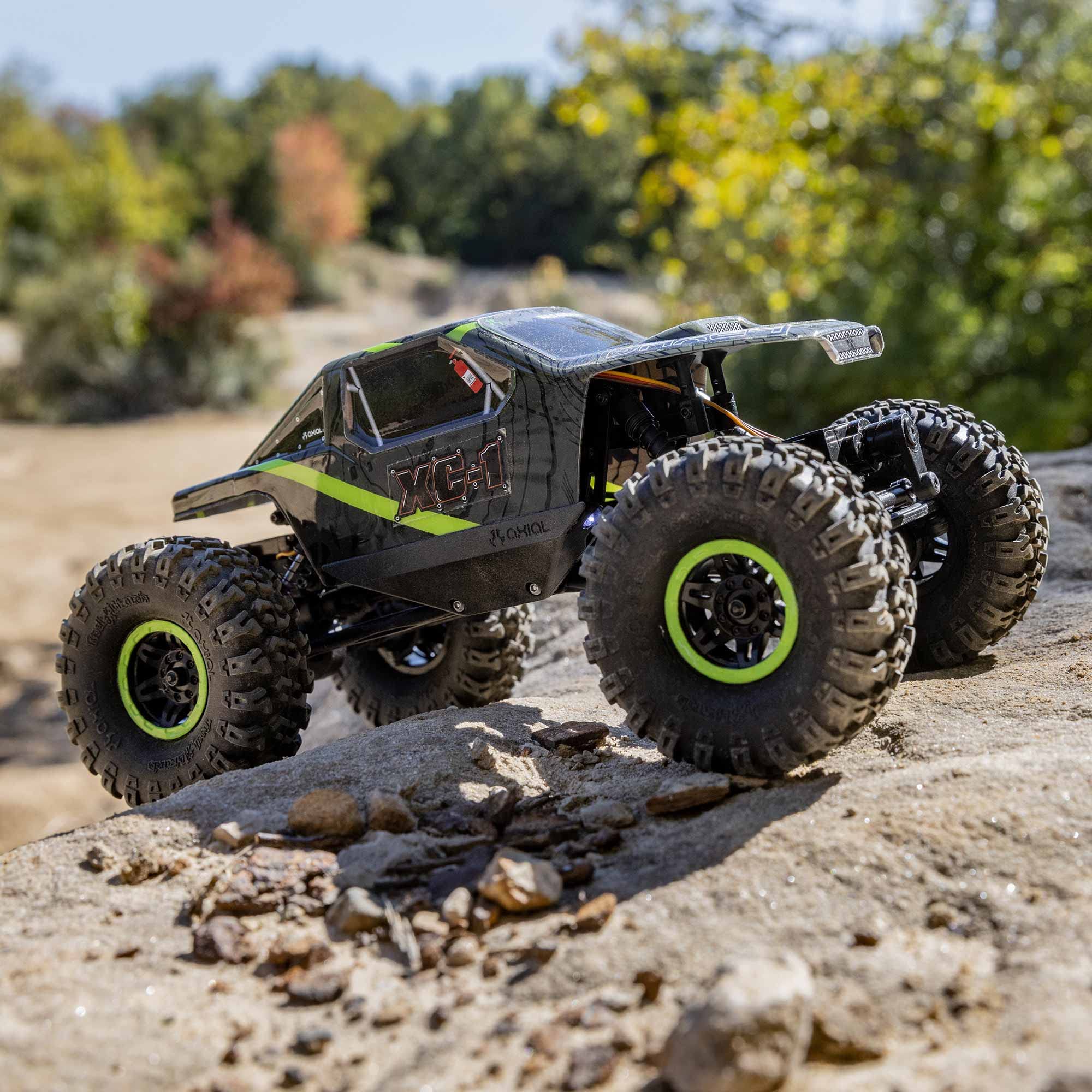 Axial RC Truck 1/24 AX24 XC-1 Brushed 4WS Crawler RTR (Includes Everything Needed No Other purchases Required), Green, AXI00003T1