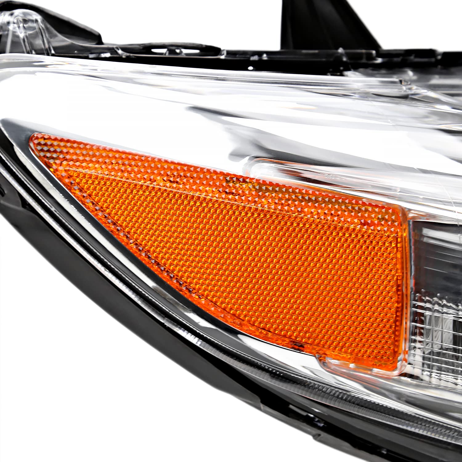 Passenger Side Right Spec-D Tuning Chrome Projector Headlight Compatible with 2011-2020 Toyota Sienna